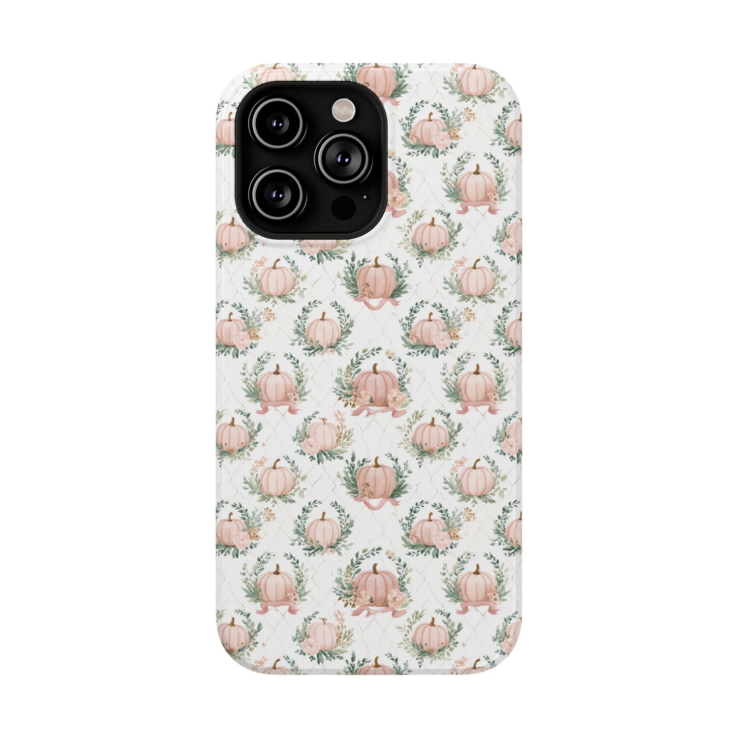 Elegant Pumpkin Impact-Resistant Phone Case, iPhone, Samsung