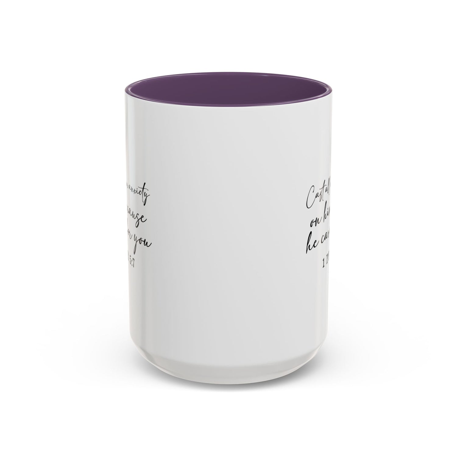 Coffee Mug: Scripture 1 Peter 5:7