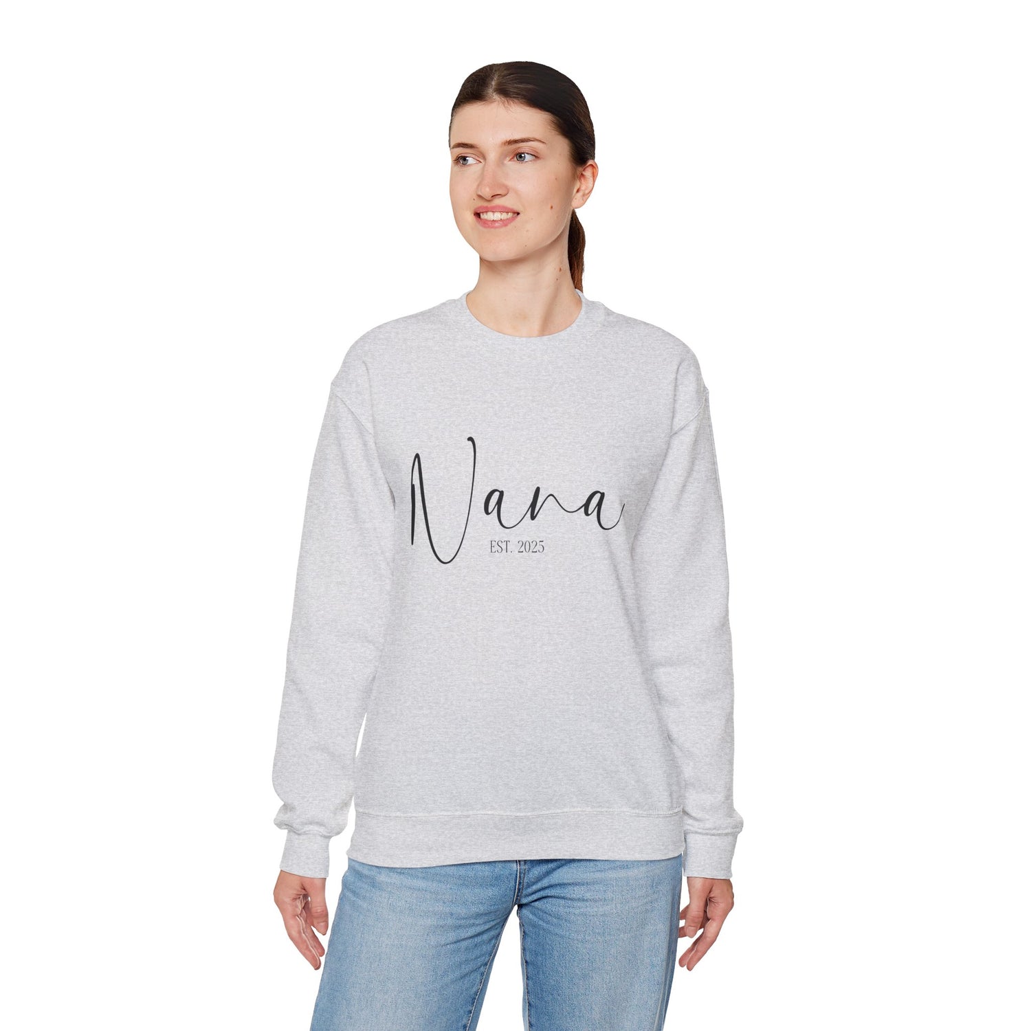 Personalized Nana Sweatshirt, Gift for Grandma, Custom Crewneck, Cozy Family Sweatshirt, Birthday Gift for Nana, Holiday Apparel