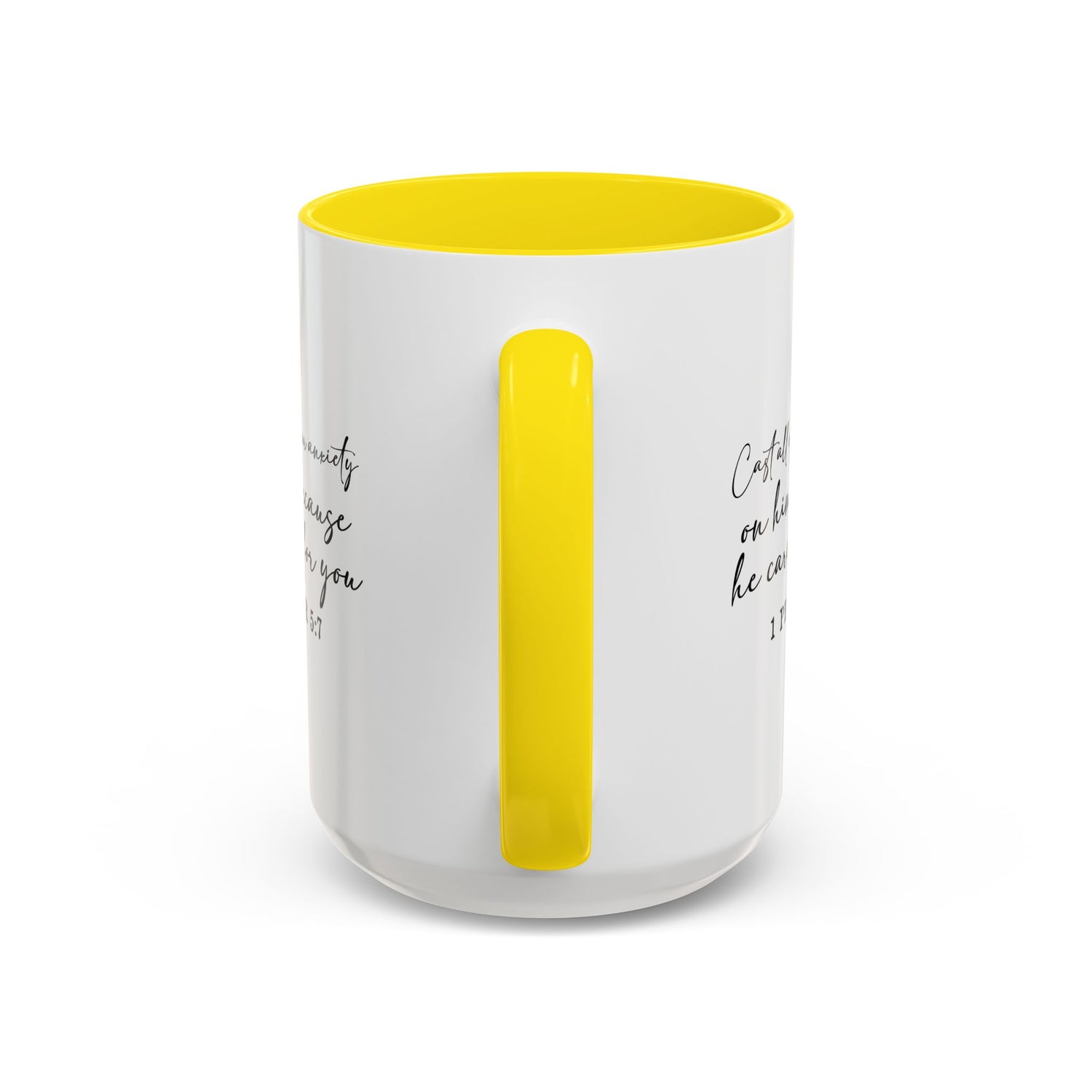 Coffee Mug: Scripture 1 Peter 5:7