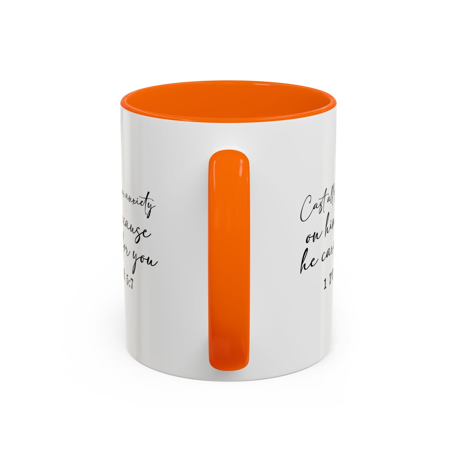 Coffee Mug: Scripture 1 Peter 5:7