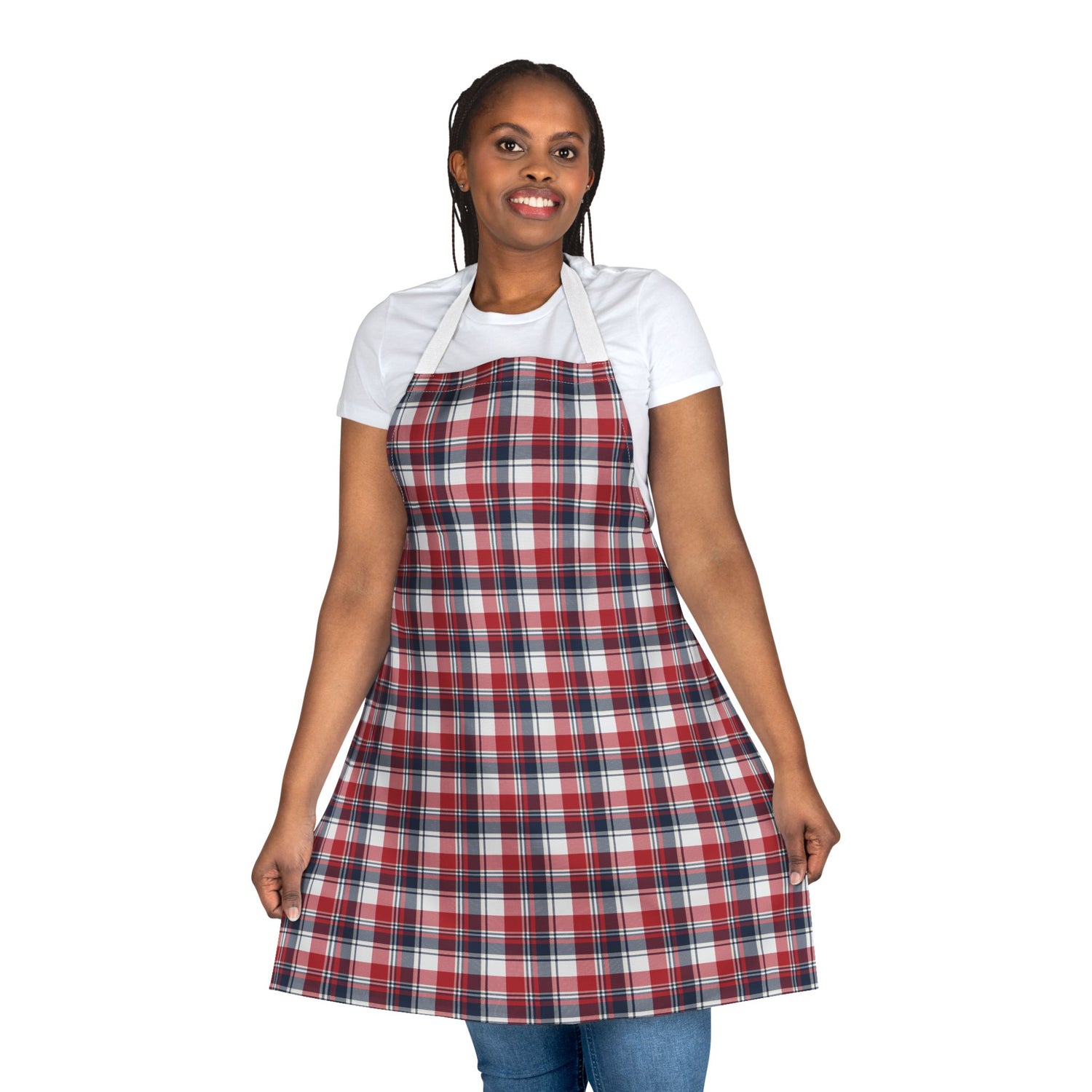 Stylish Checkered Apron, Colorful Kitchen Apron, BBQ Gift, Chef Apron, Cooking Essentials, Home Cooking