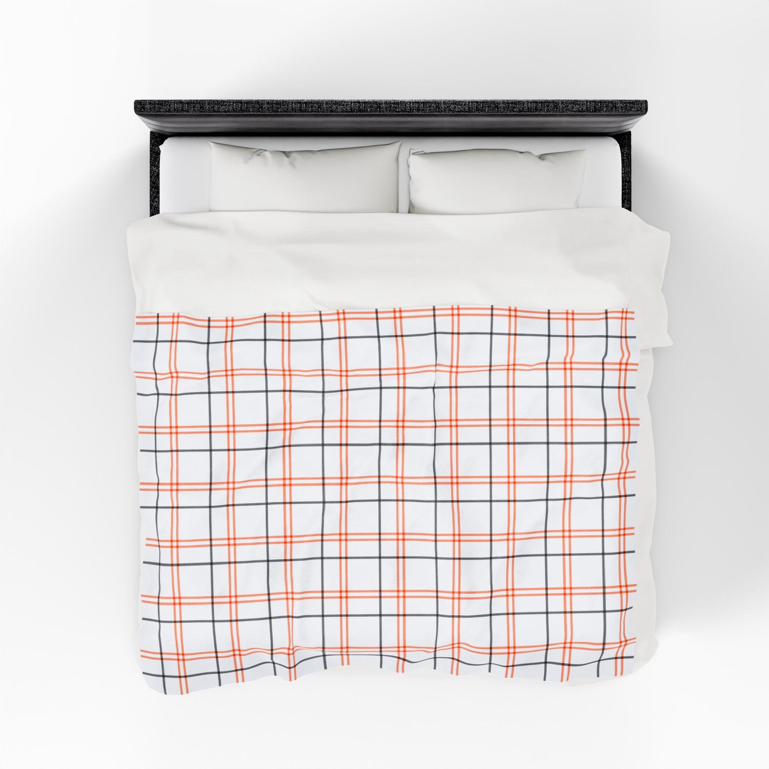 Cozy Velveteen Plush Blanket, Warm Throw Blanket, Gift for Home Decor, Perfect for Cozy Nights, Checkered Design Blanket, Winter Essentials