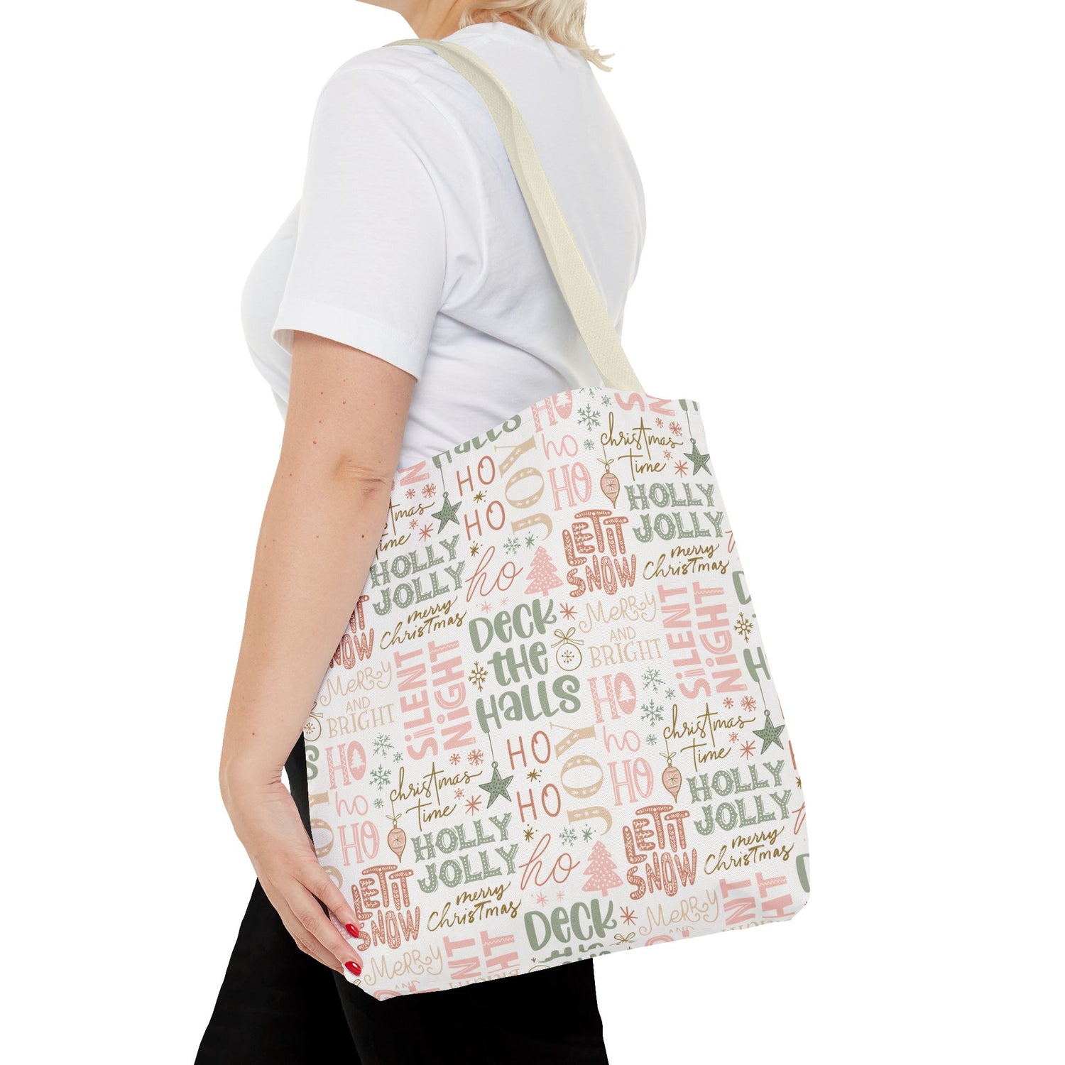 Christmas Phrases Tote Bag