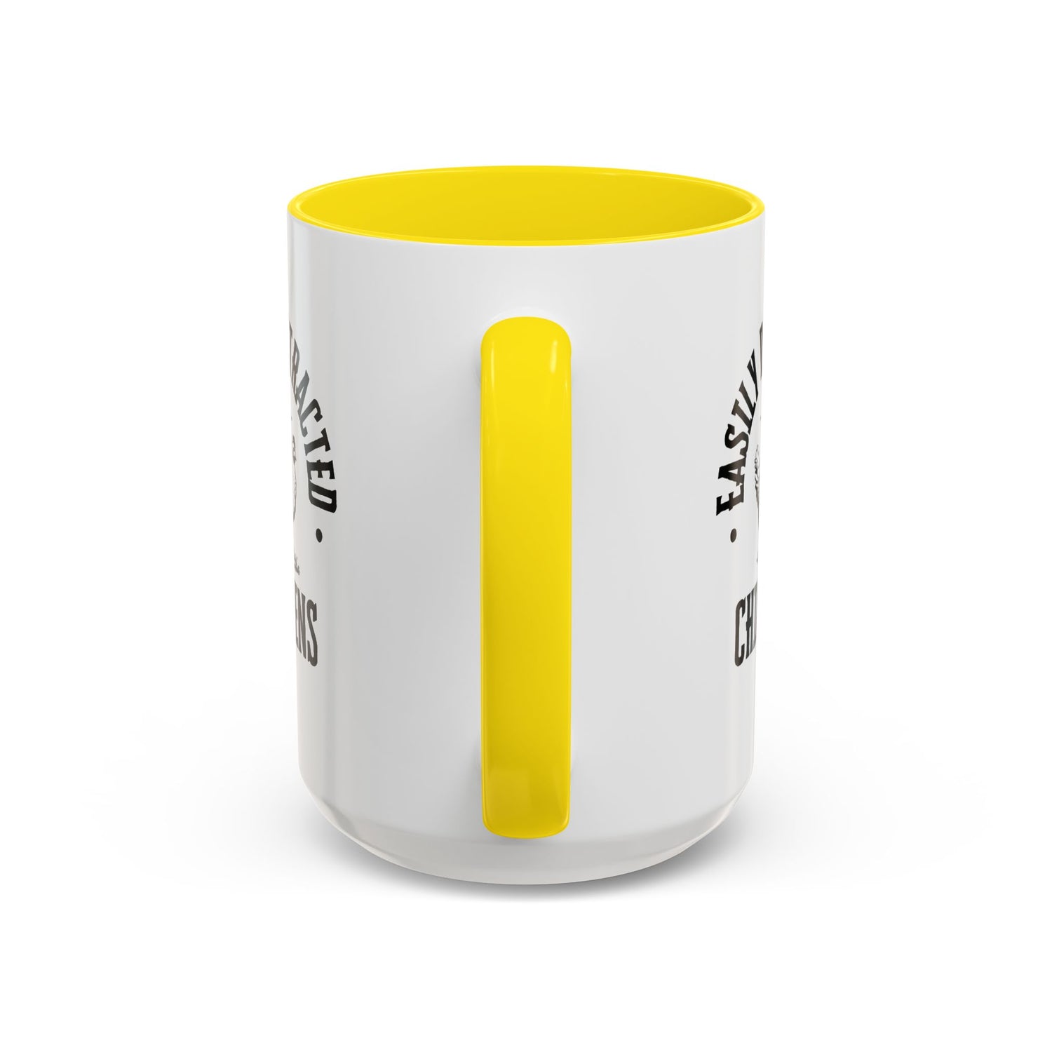 Funny Mug/Chicken Lover/Funny Gift/Gifts under 20/Accent Coffee Mug, 11oz "Easily Distracted By Chickens"