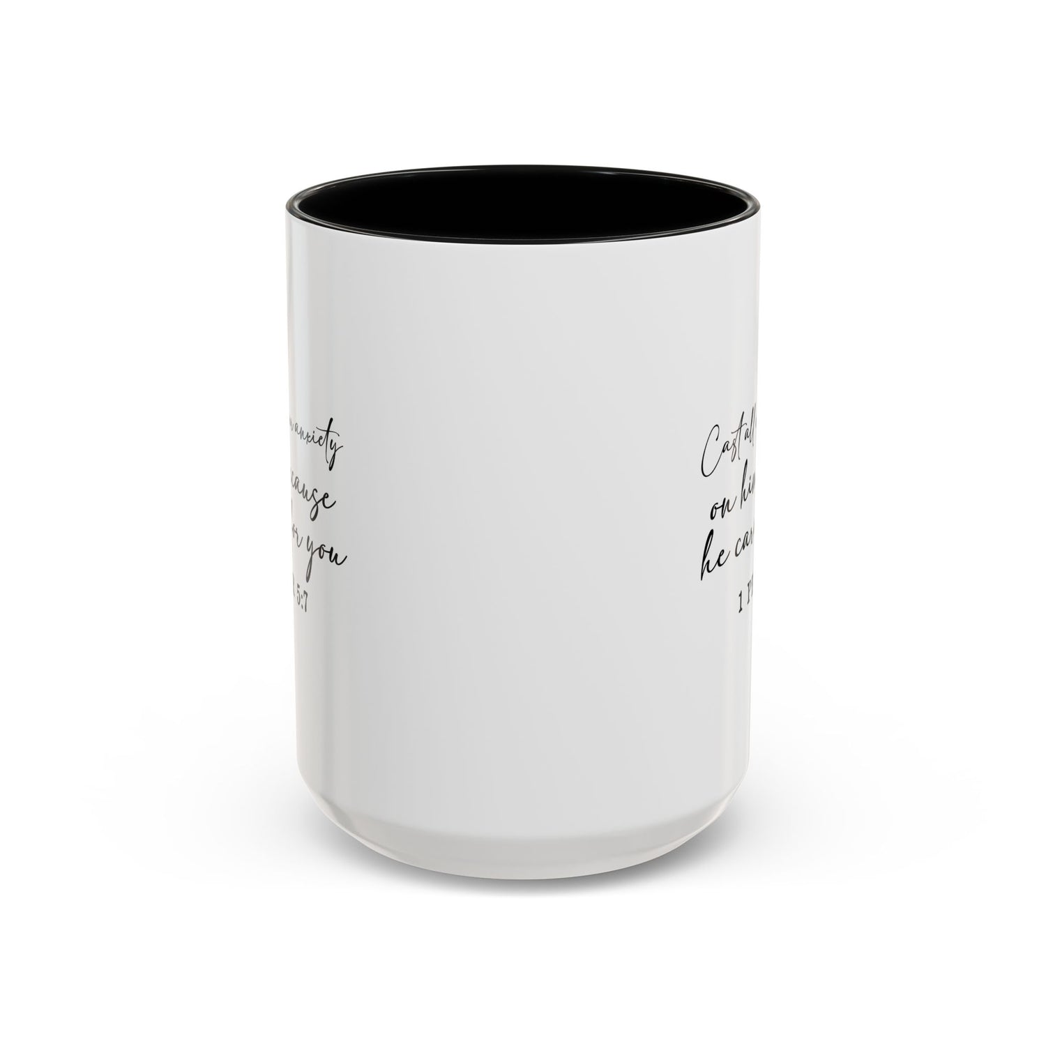 Coffee Mug: Scripture 1 Peter 5:7
