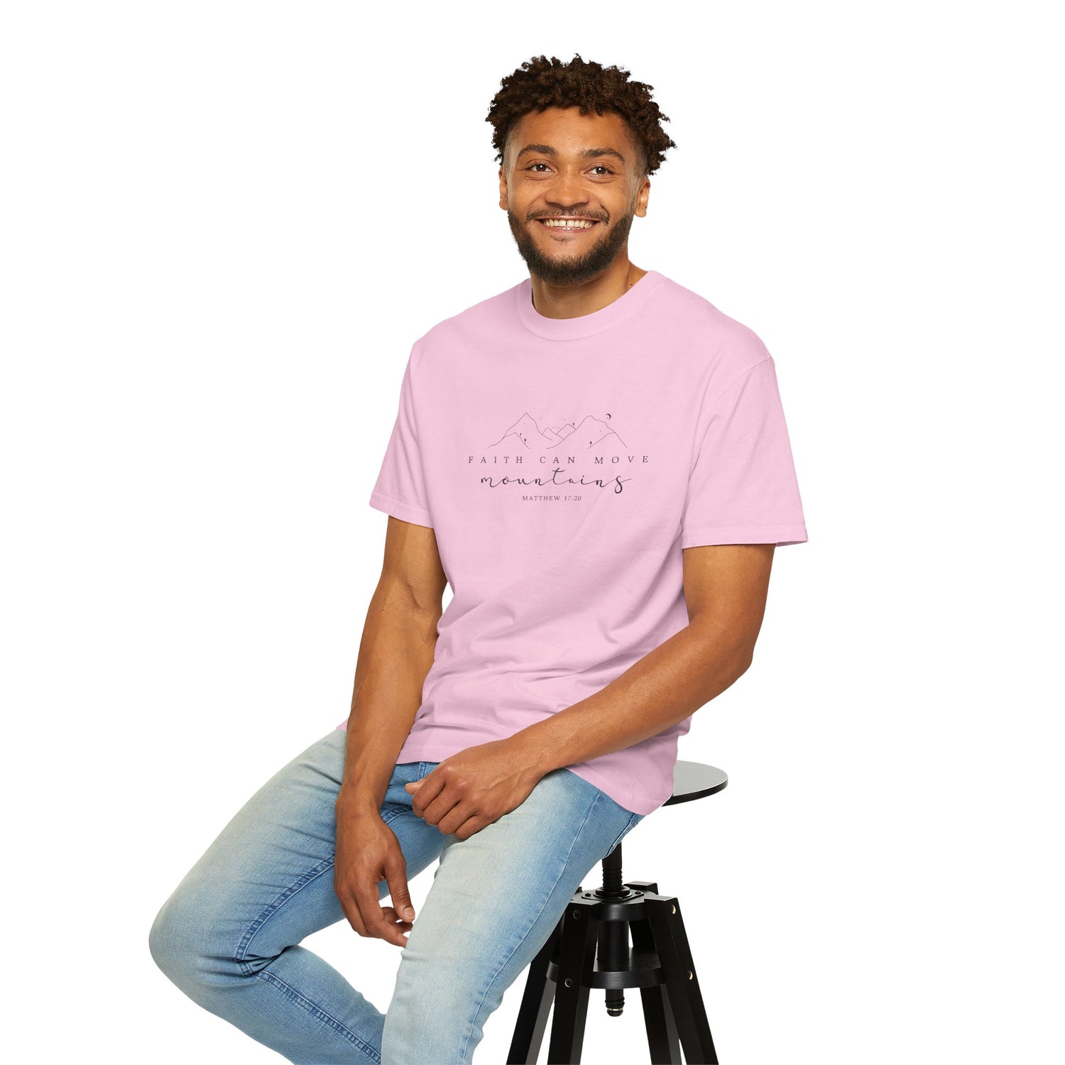 Mountain Faith Unisex T-Shirt, Comfortable Graphic Tee, Inspirational Shirt, Perfect Gift for Nature Lovers, Great for Outdoor Adventures