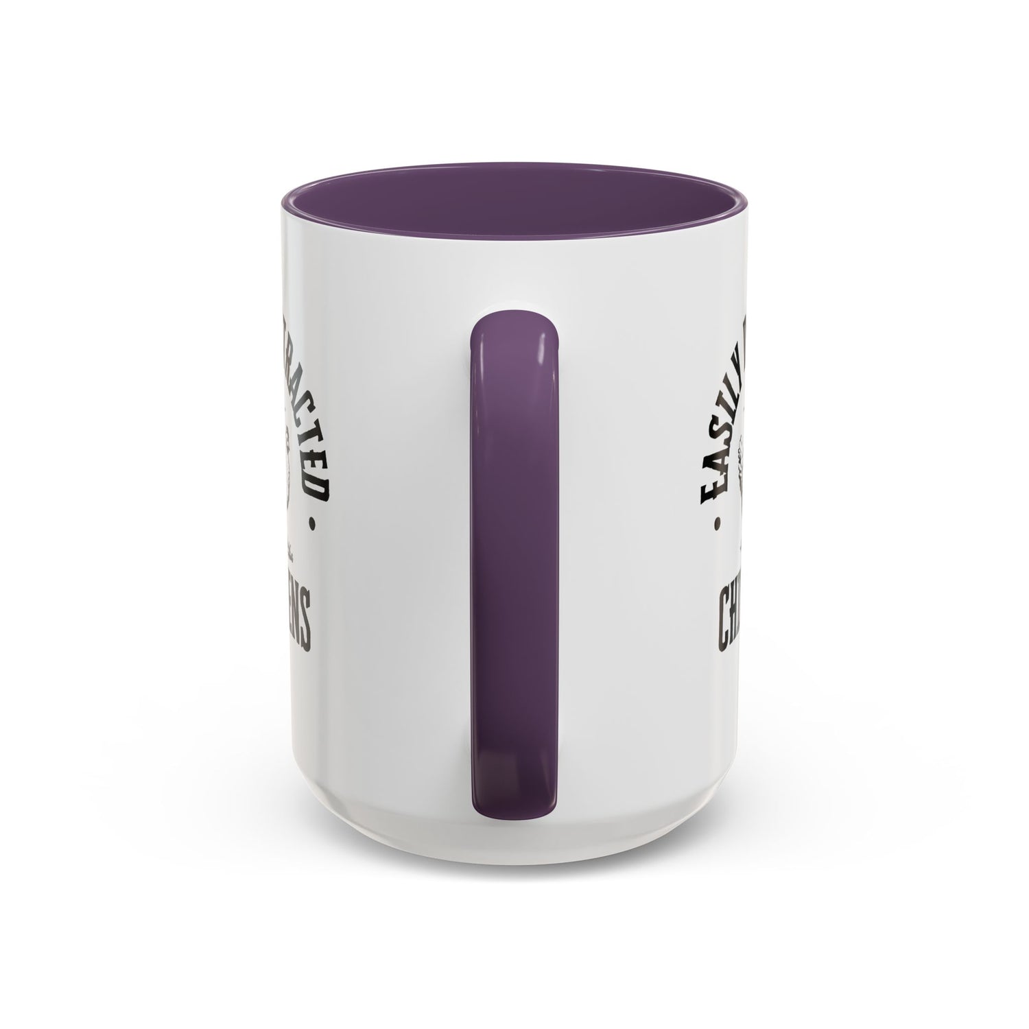 Funny Mug/Chicken Lover/Funny Gift/Gifts under 20/Accent Coffee Mug, 11oz "Easily Distracted By Chickens"