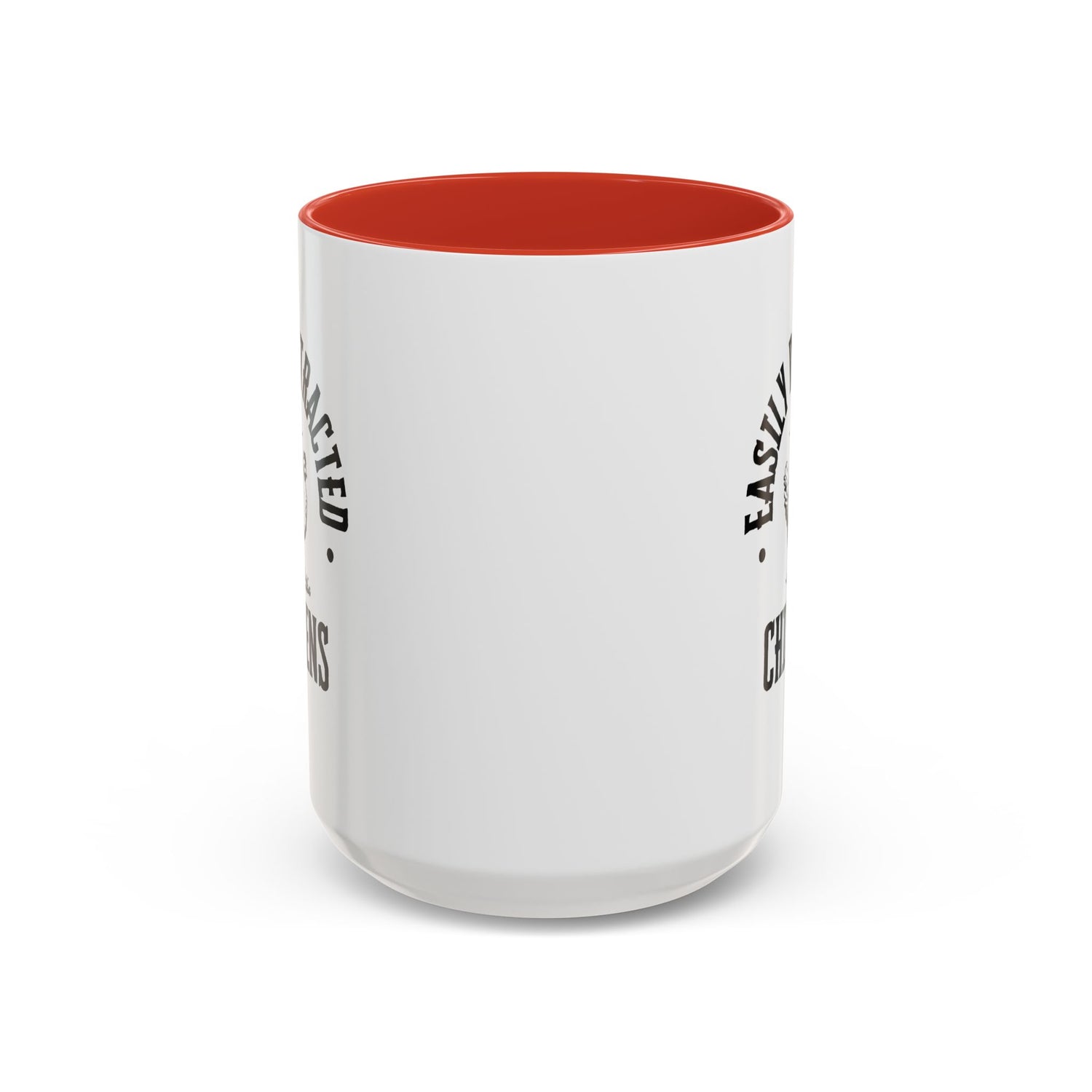 Funny Mug/Chicken Lover/Funny Gift/Gifts under 20/Accent Coffee Mug, 11oz "Easily Distracted By Chickens"