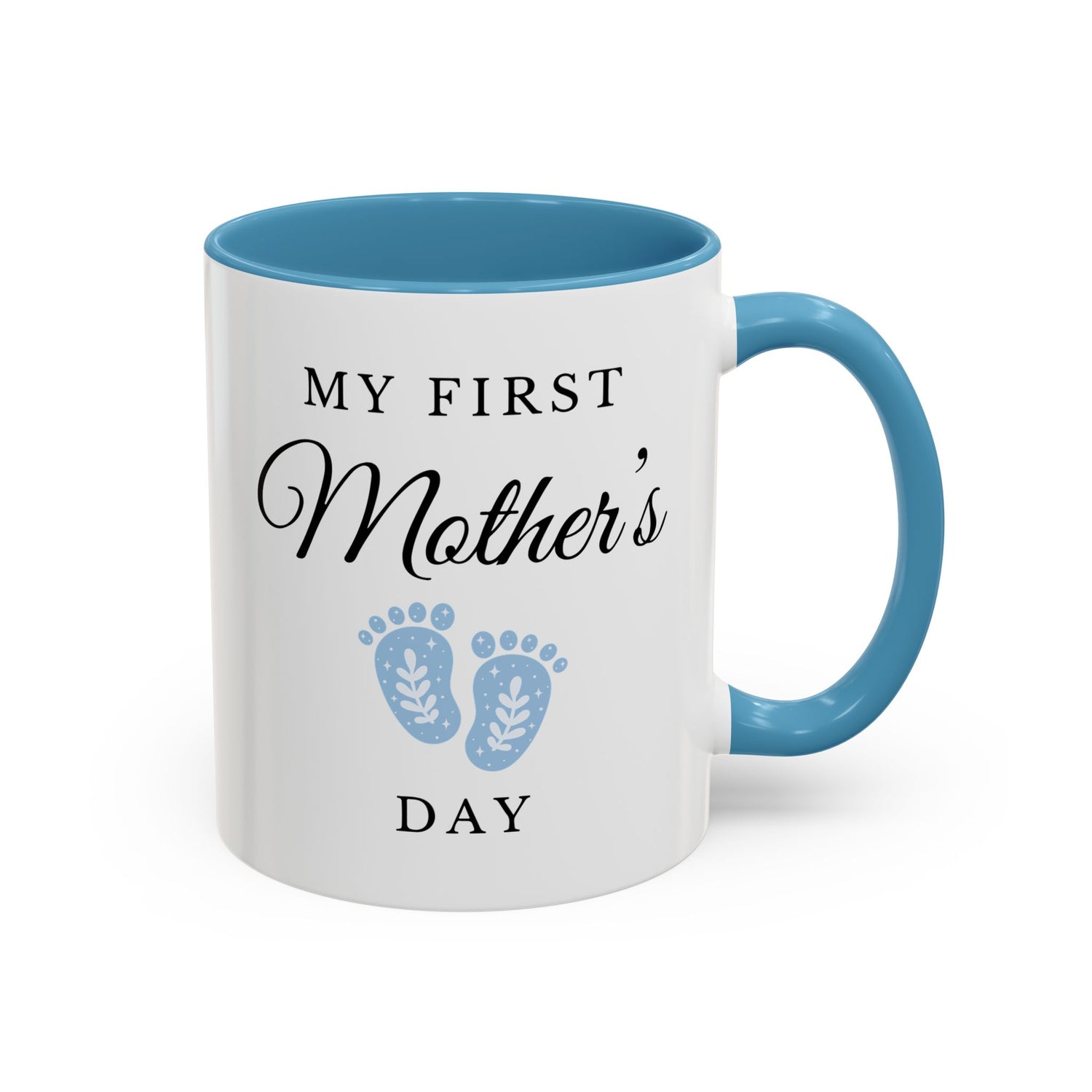 My First Mother's Day Blue Accent Coffee Mug (11, 15oz)