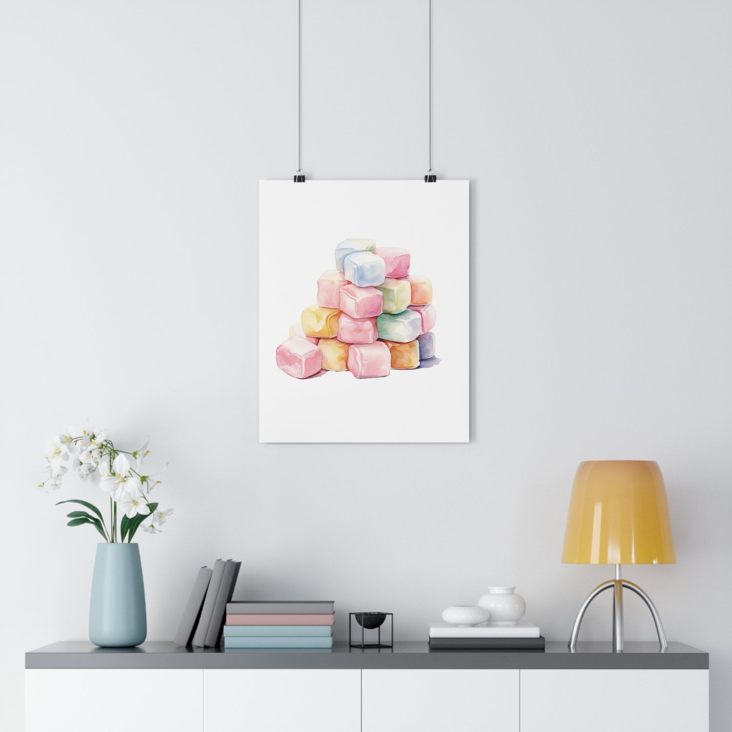 Giclée Art Print Watercolor Candy Land Candy