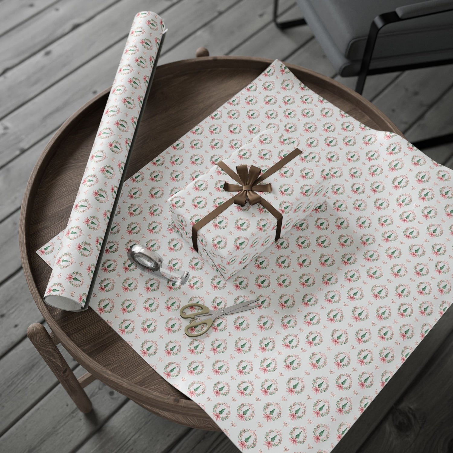 Premium Wrapping Paper- Elegant Christmas Trees