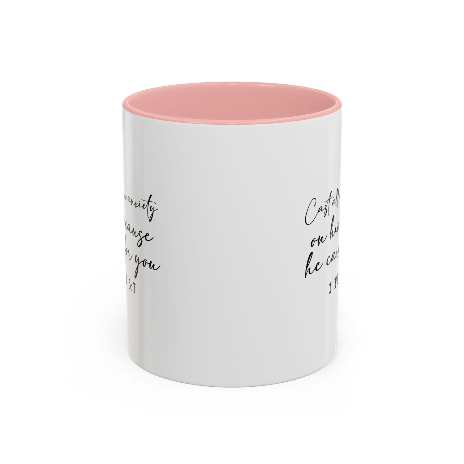 Coffee Mug: Scripture 1 Peter 5:7