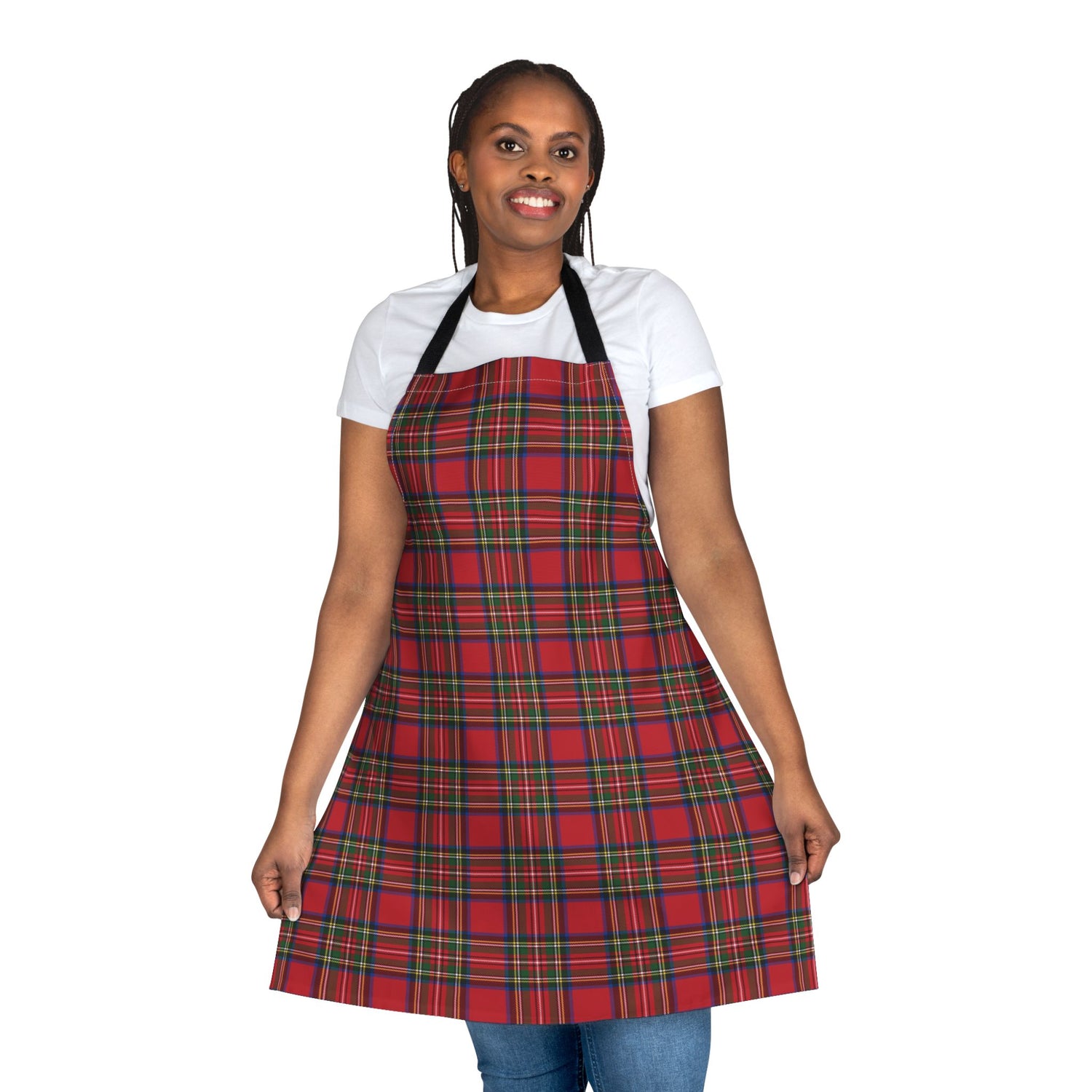 Festive Plaid Apron, Holiday Cooking Gear, Fun Gift for Chefs, Christmas or Thanksgiving Apron