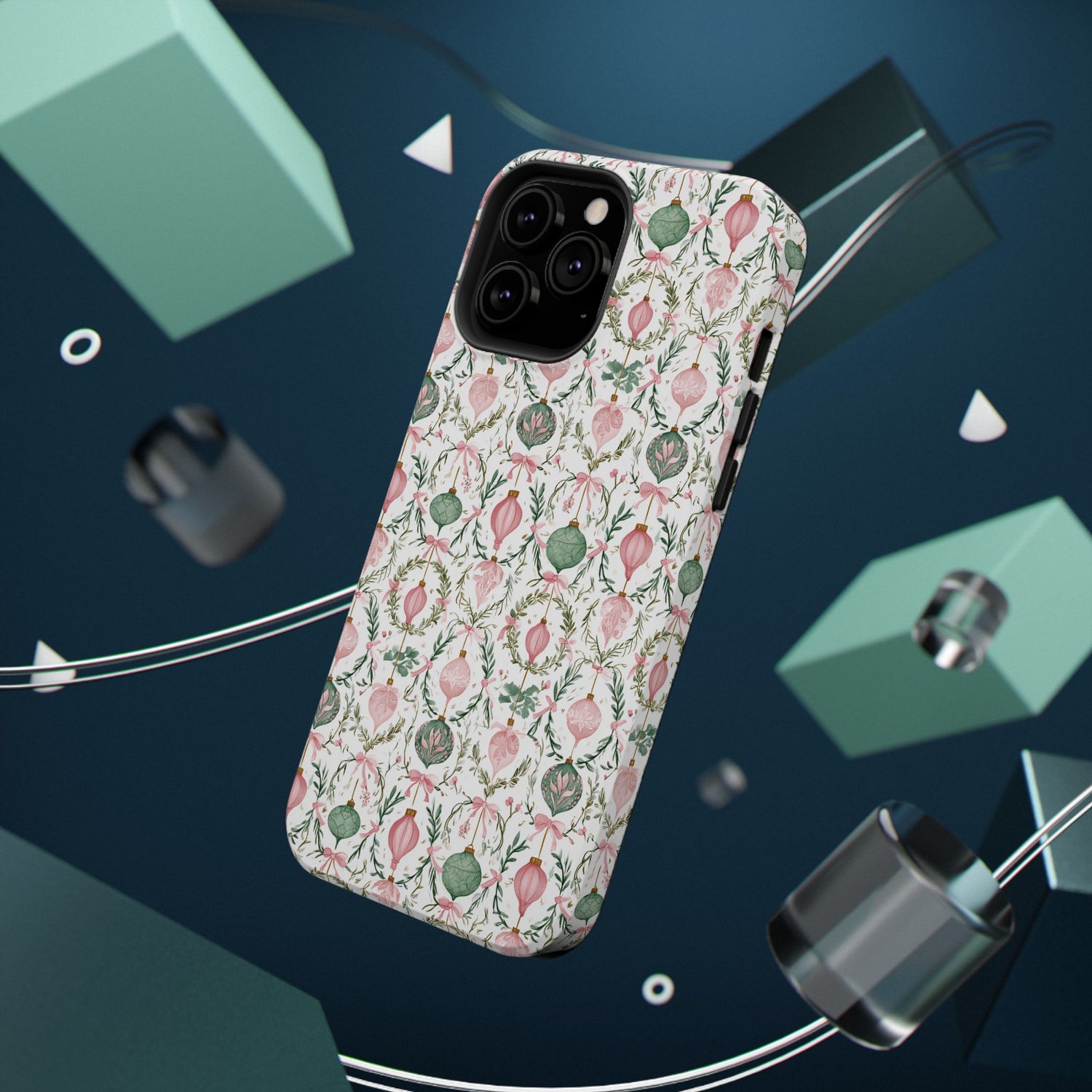Holiday Ornaments Impact-Resistant Phone Case, iPhone, Samsung