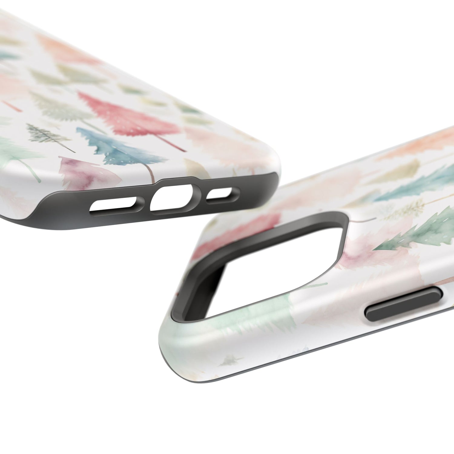Watercolor Christmas Trees Impact-Resistant Phone Case, iPhone, Samsung