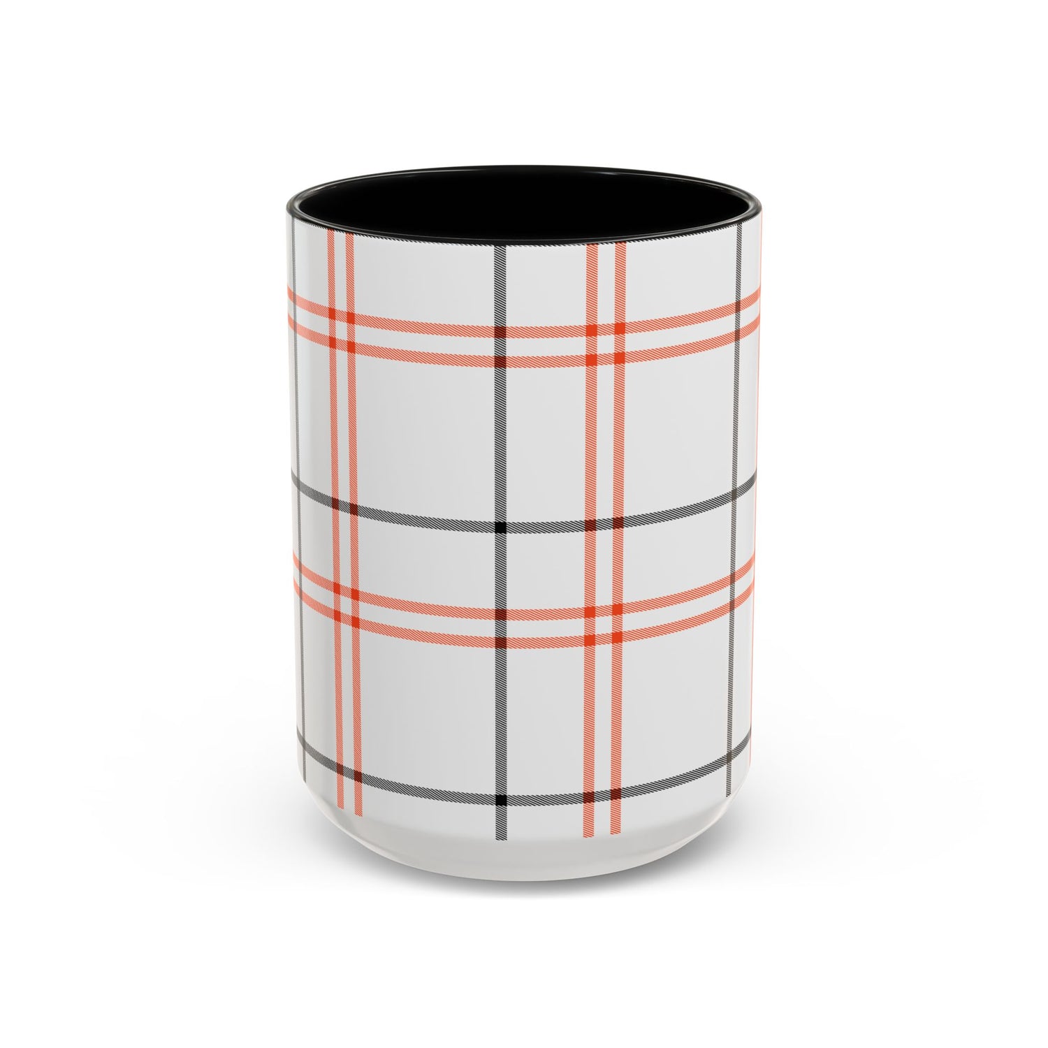 Plaid Accent Coffee Mug | Cozy Vibes, Perfect Gift for Coffee Lovers, Home Decor, Fall and Winter Celebrations, Kitchen Essentials
