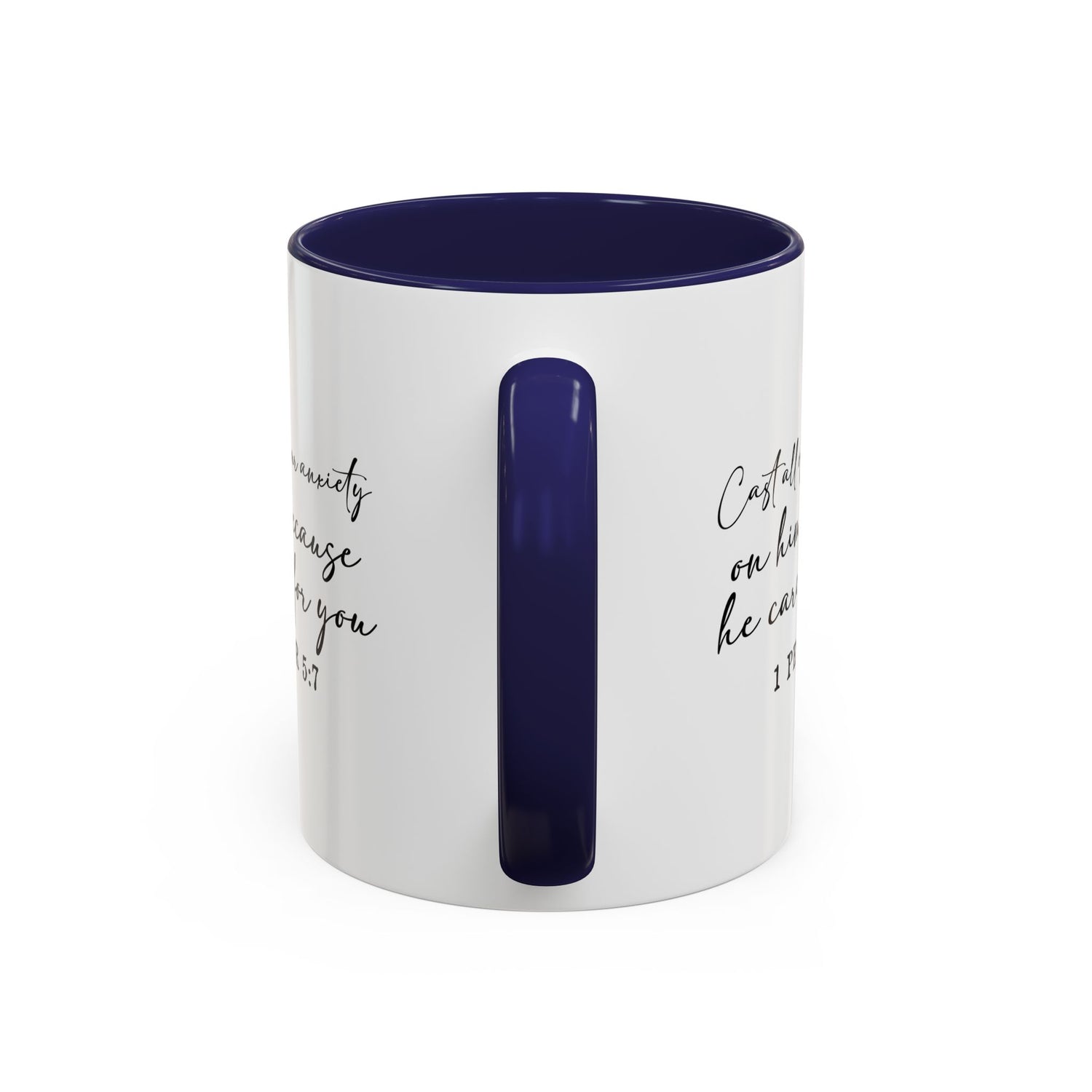 Coffee Mug: Scripture 1 Peter 5:7