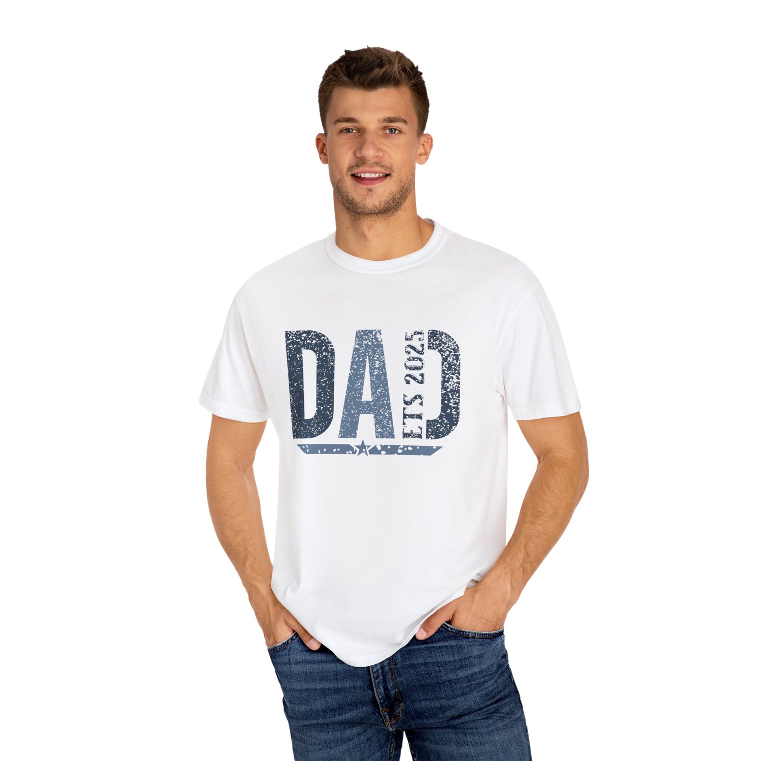 New Dad Garment-Dyed T-shirt Est 2025