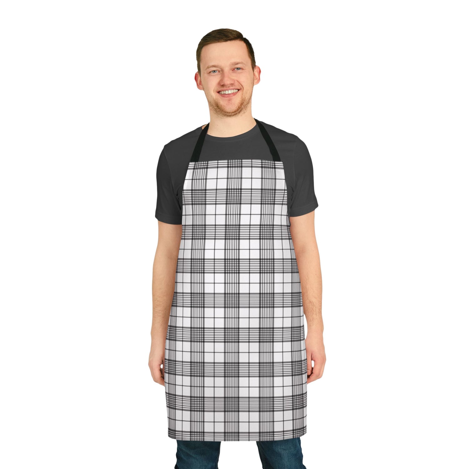 Stylish Checkered Apron for Home Chefs, Kitchen Gift, Foodie Apparel, Baking Accessory, Holiday Cooking Gear