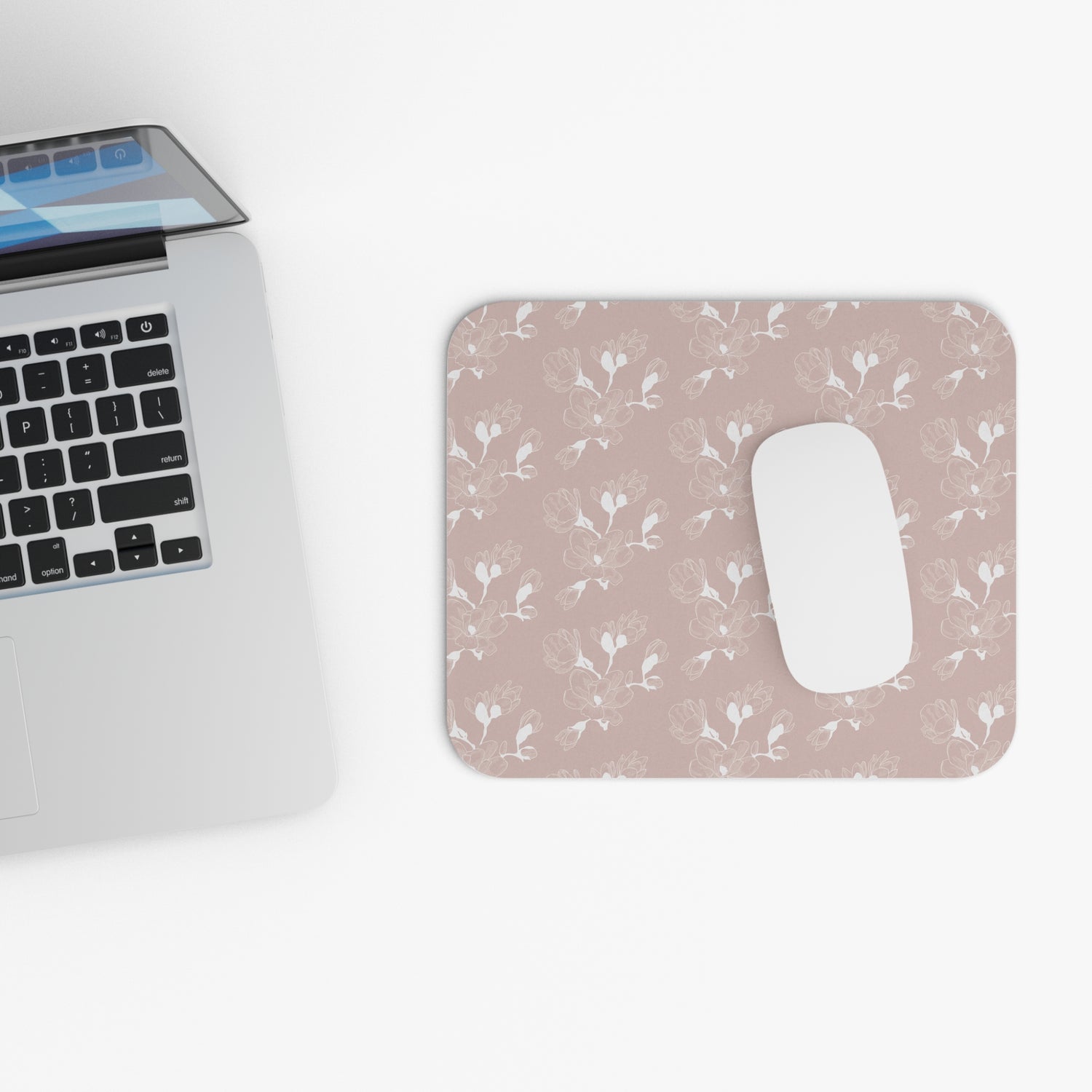 Elegant Floral Mouse Pad for Home or Office, Ideal Gift for Gamers, Students, and Moms