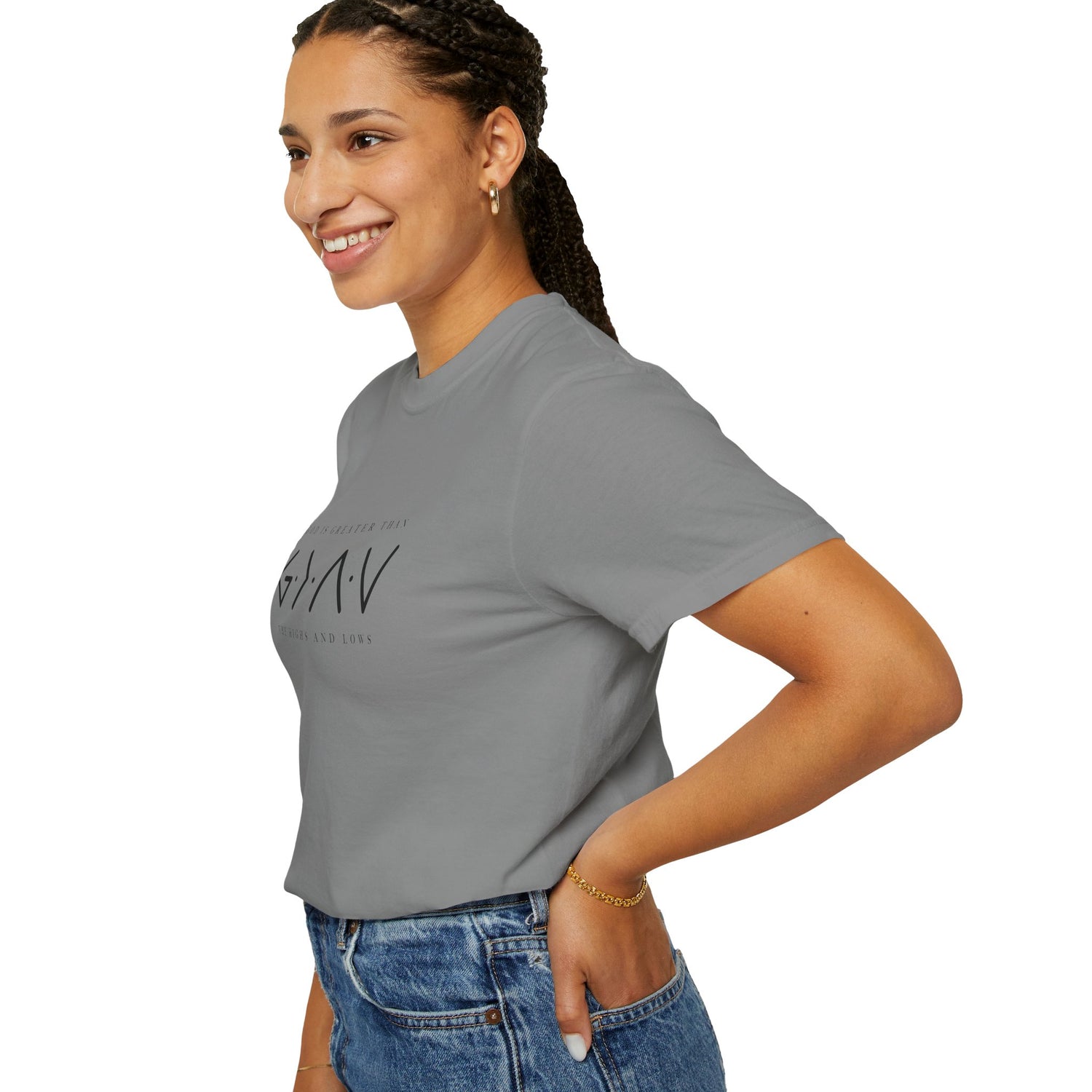 Christian Unisex Tee - God is Greater than the Highs and Lows