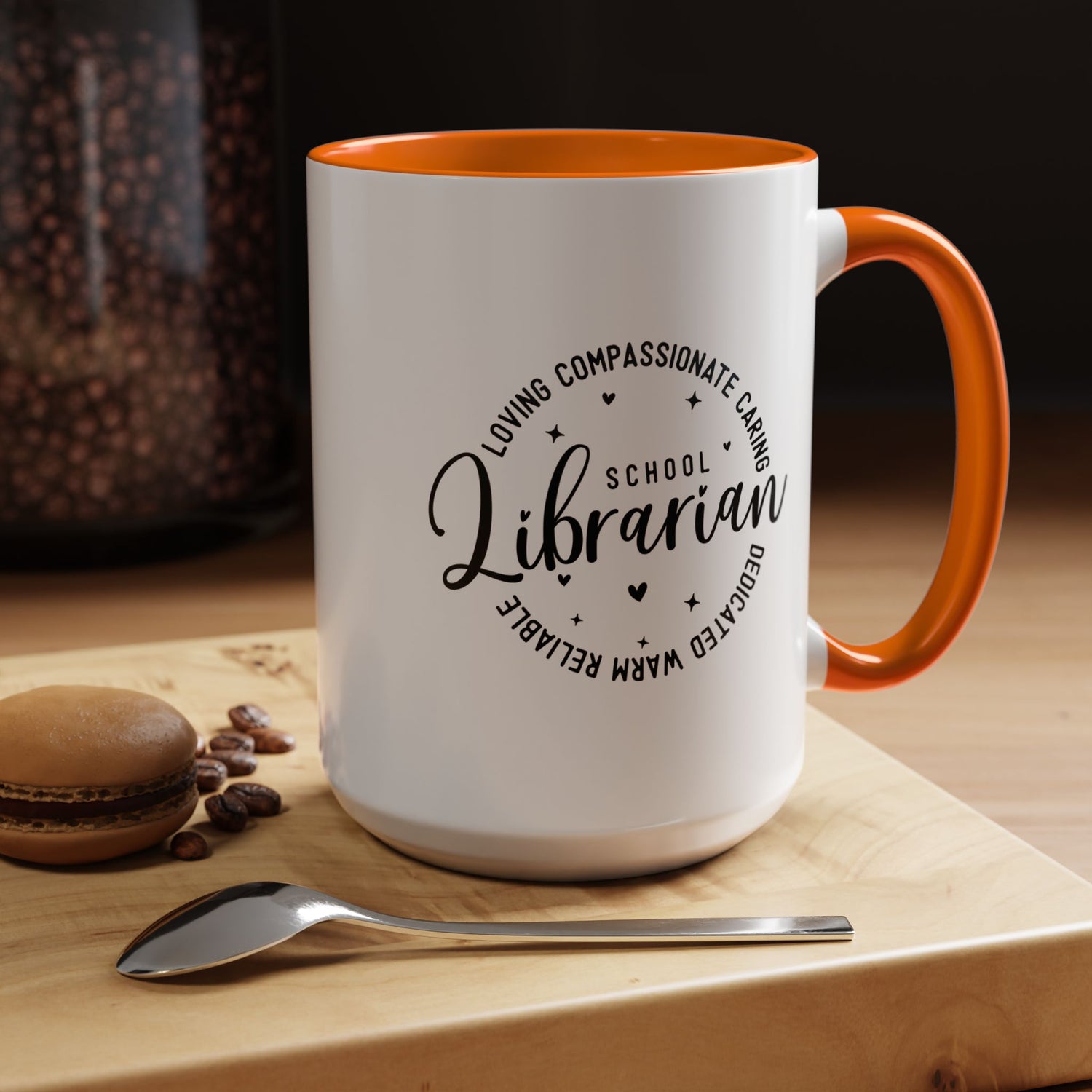 Librarian Love Coffee Mug | Gift for Teachers, School Librarians, Reading Enthusiasts, Book Lovers, Graduation