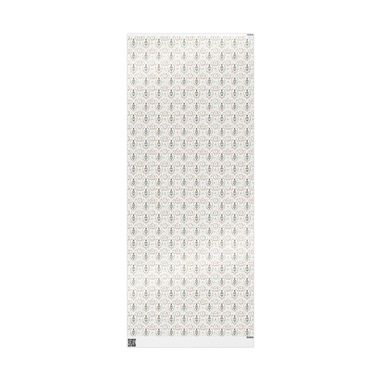 Premium Wrapping Paper - Elegant Floral Nutcracker