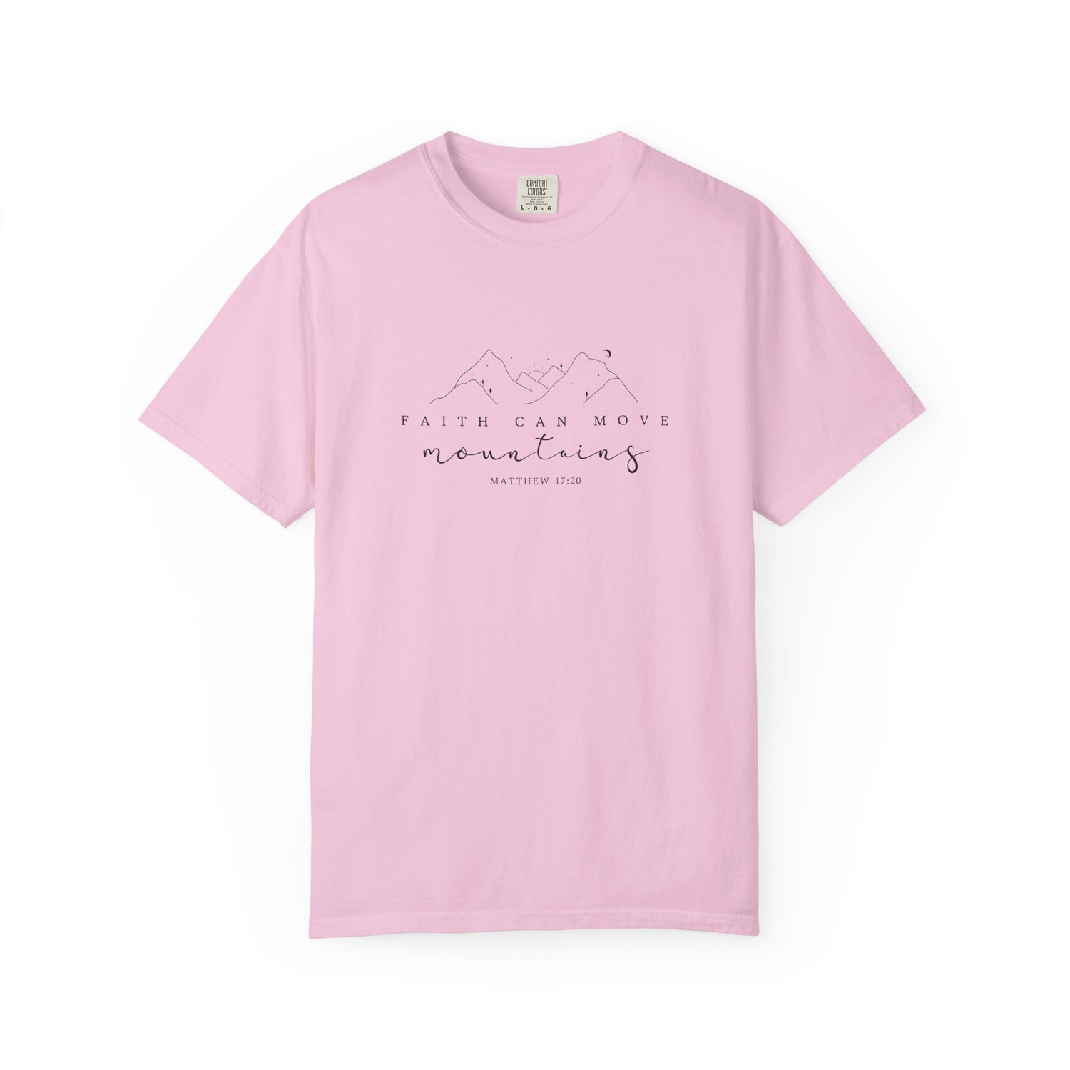 Mountain Faith Unisex T-Shirt, Comfortable Graphic Tee, Inspirational Shirt, Perfect Gift for Nature Lovers, Great for Outdoor Adventures