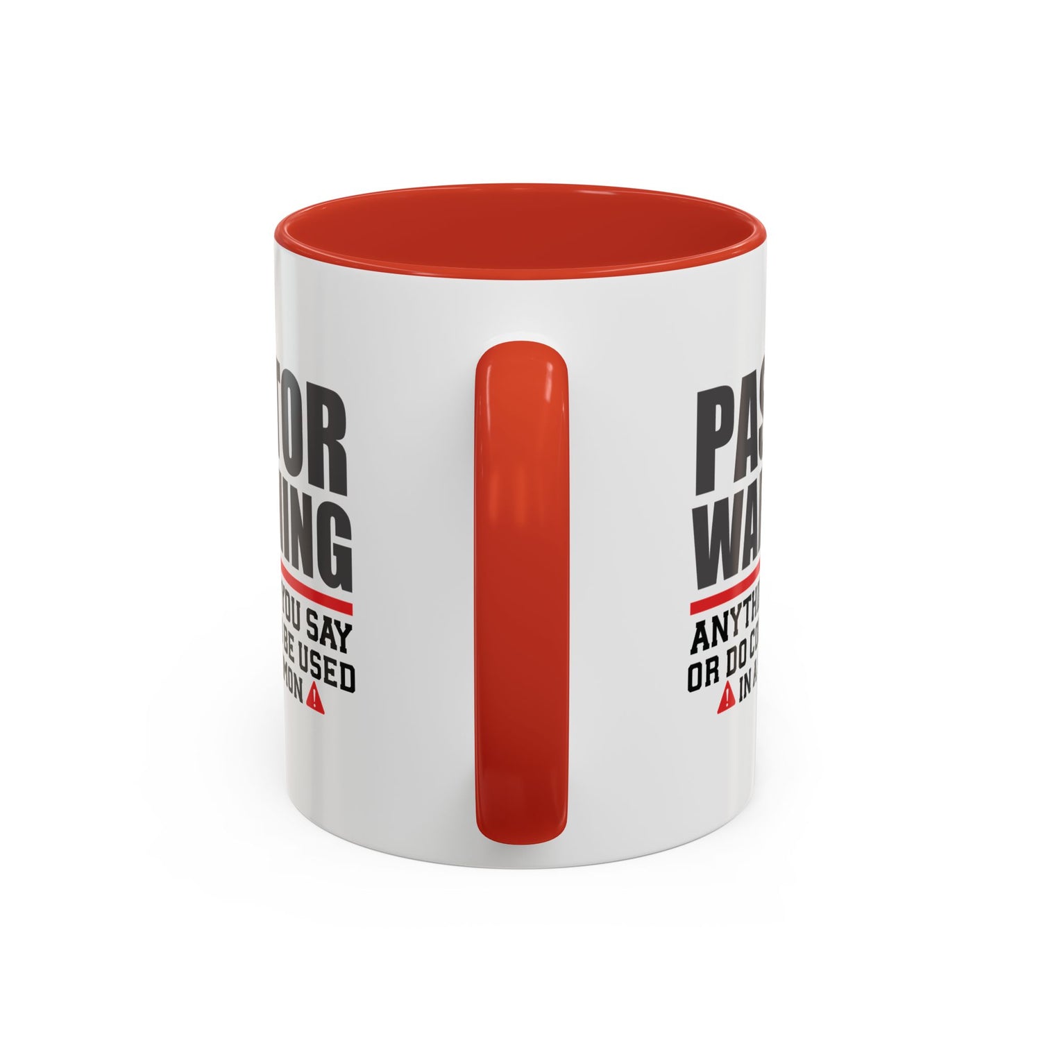 Funny Pastor Warning Coffee Mug, Christian Gift for Pastors, Humorous Church Coffee Cup, Sermon Inspiration Mug, For Ministry Lovers