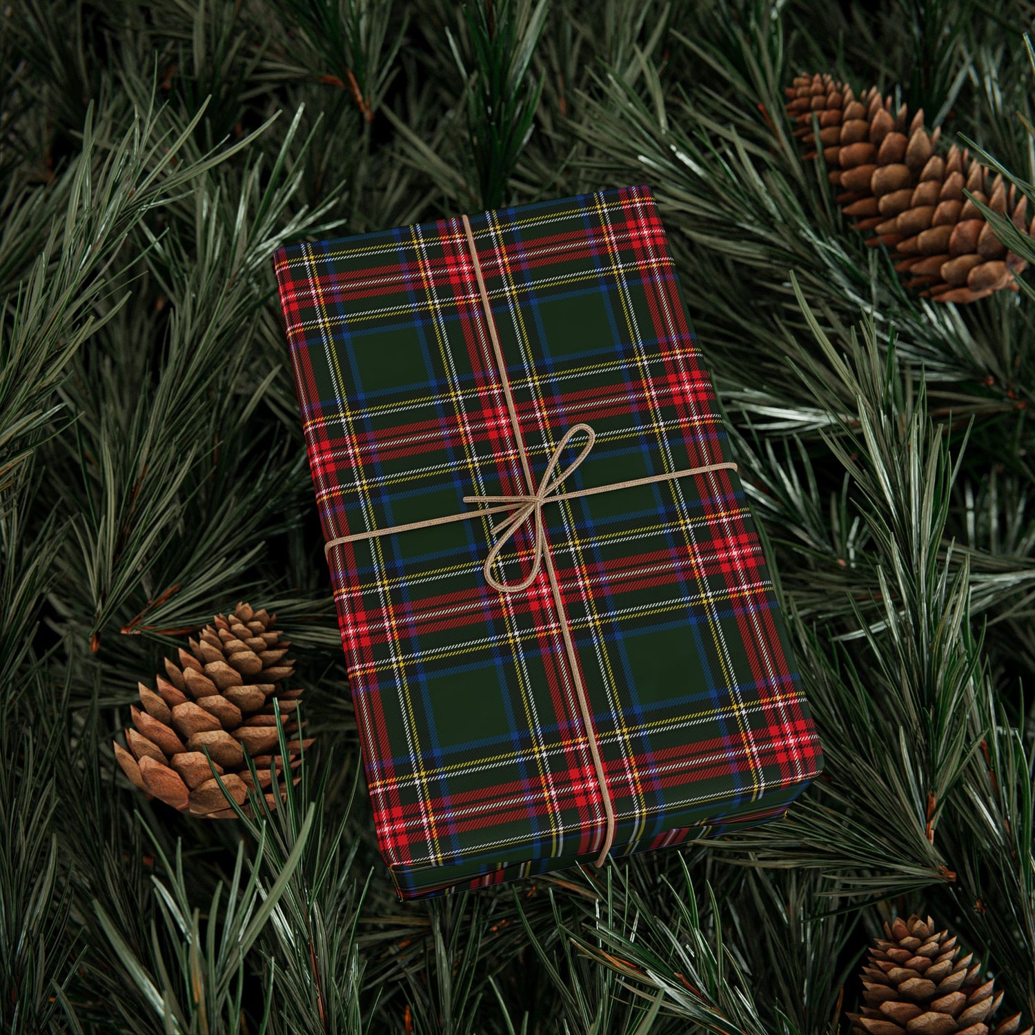 Premium Wrapping Paper- Festive Tartan Plaid