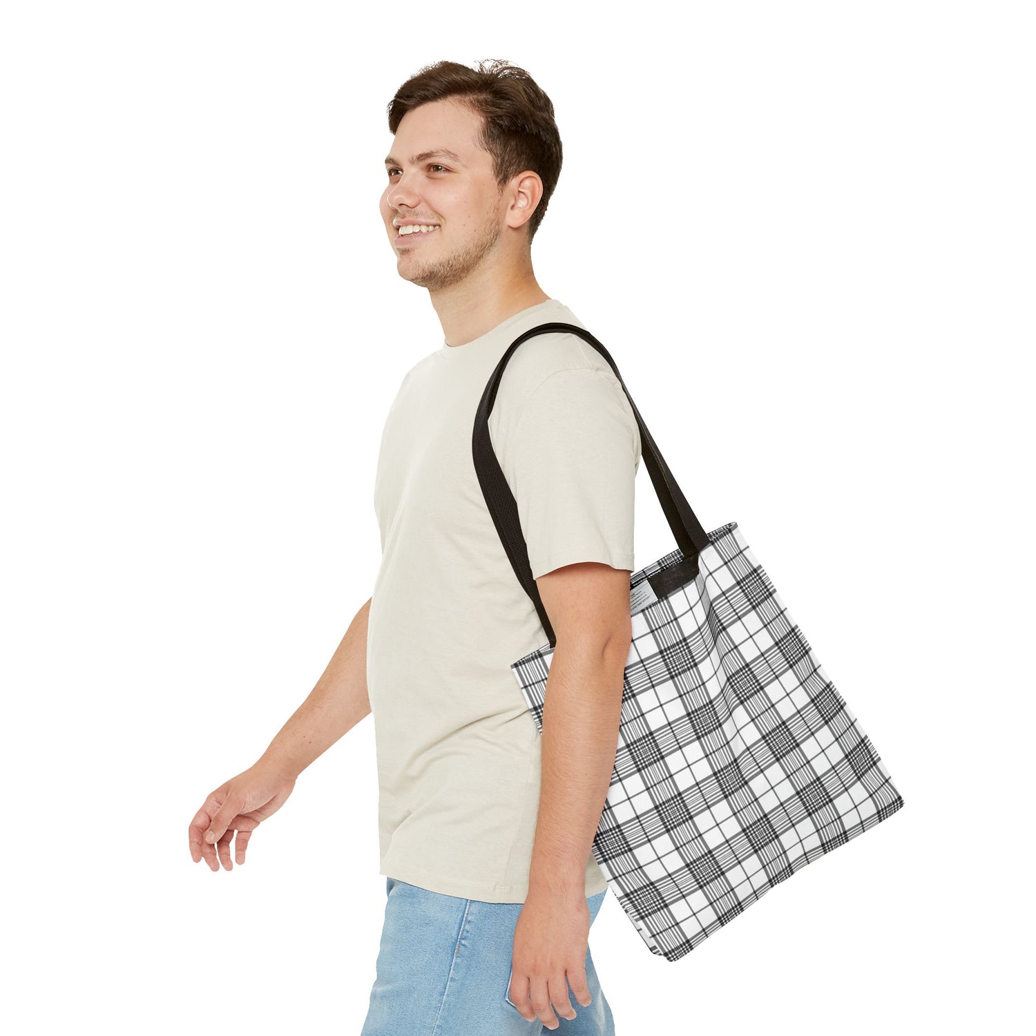 Farmhouse Plaid Tote Bag