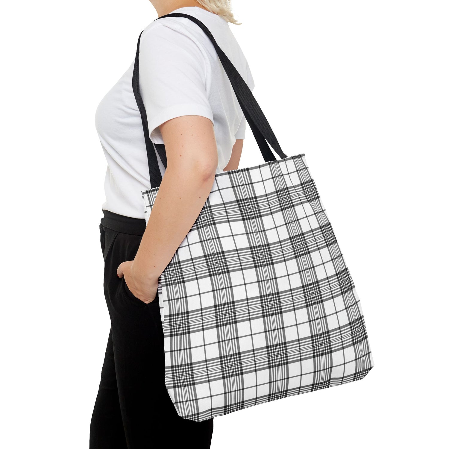 Farmhouse Plaid Tote Bag