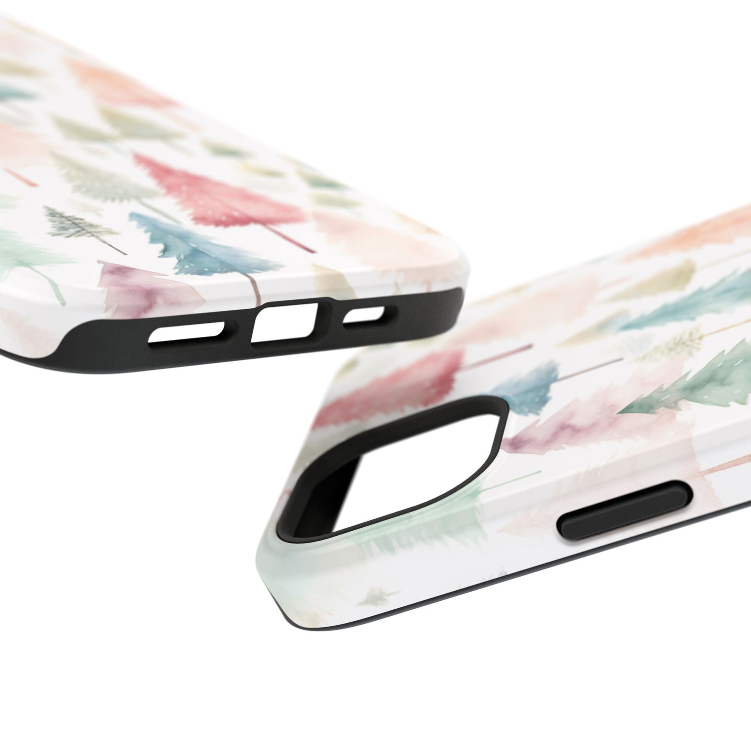 Watercolor Christmas Trees Impact-Resistant Phone Case, iPhone, Samsung