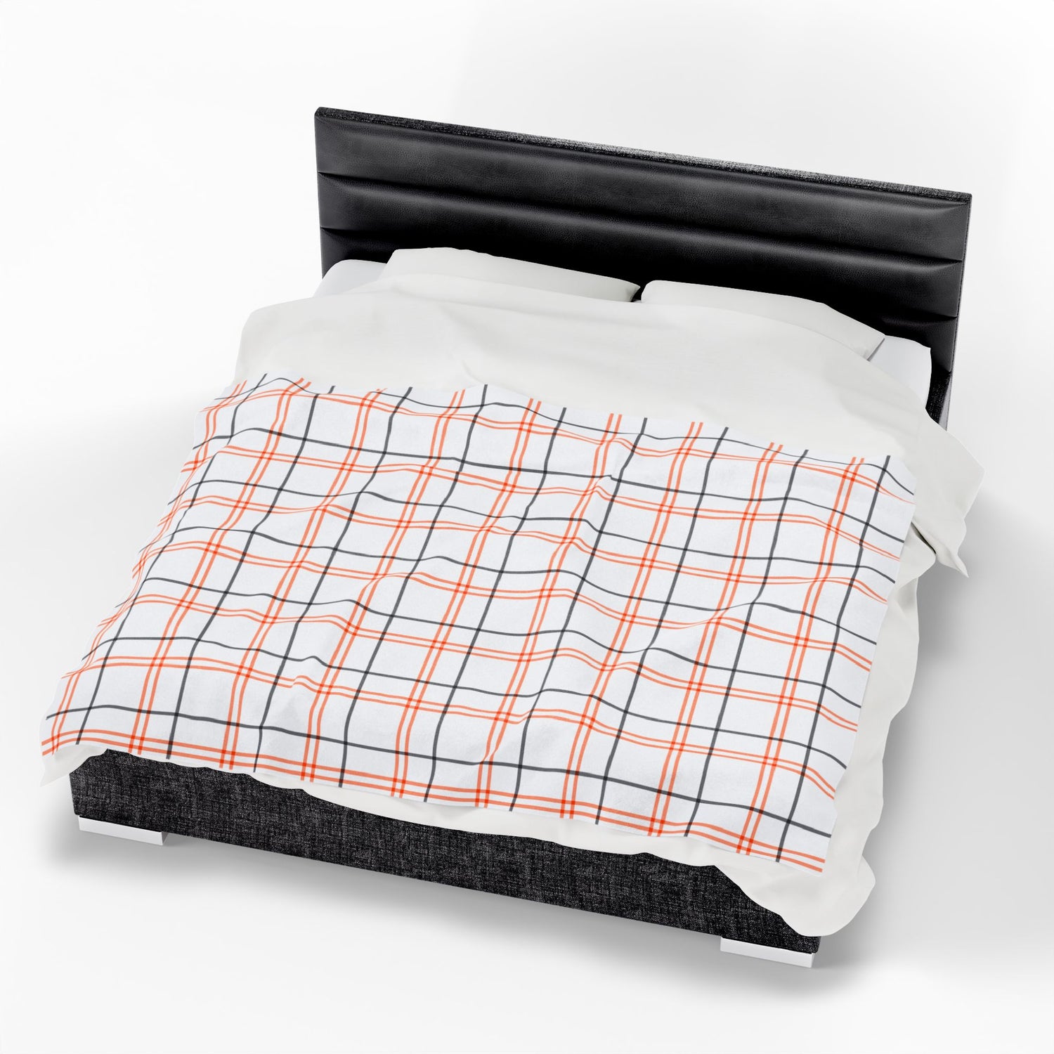 Cozy Velveteen Plush Blanket, Warm Throw Blanket, Gift for Home Decor, Perfect for Cozy Nights, Checkered Design Blanket, Winter Essentials