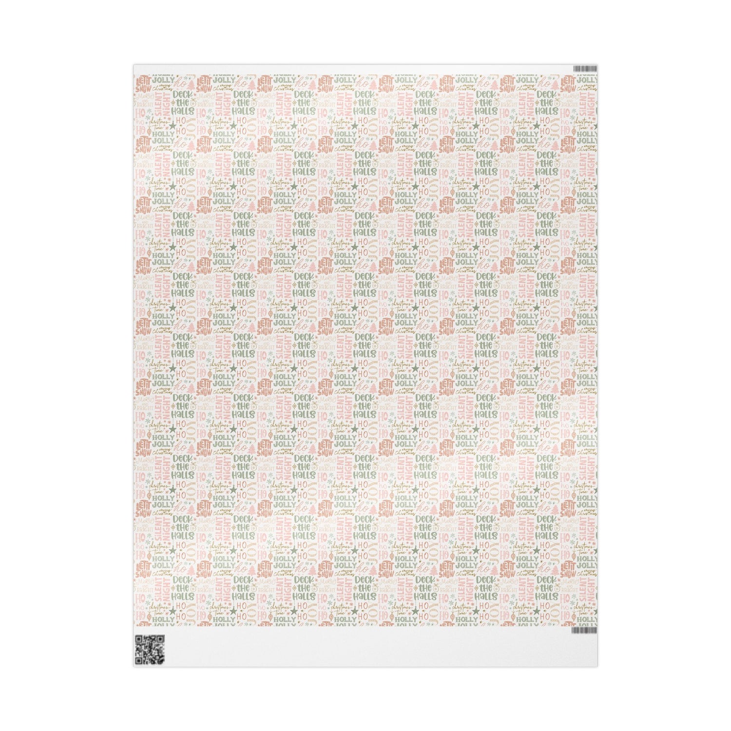 Premium Wrapping Paper - Christmas Phrases