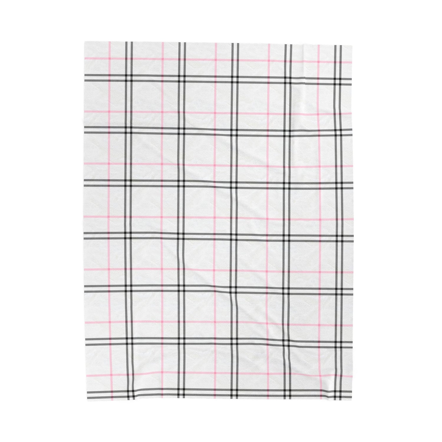 Cozy Plaid Velveteen Plush Blanket, Soft Throw for Home Decor, Perfect for Gifts, Relaxing, Holiday Comfort, Snuggling, Winter Warmth