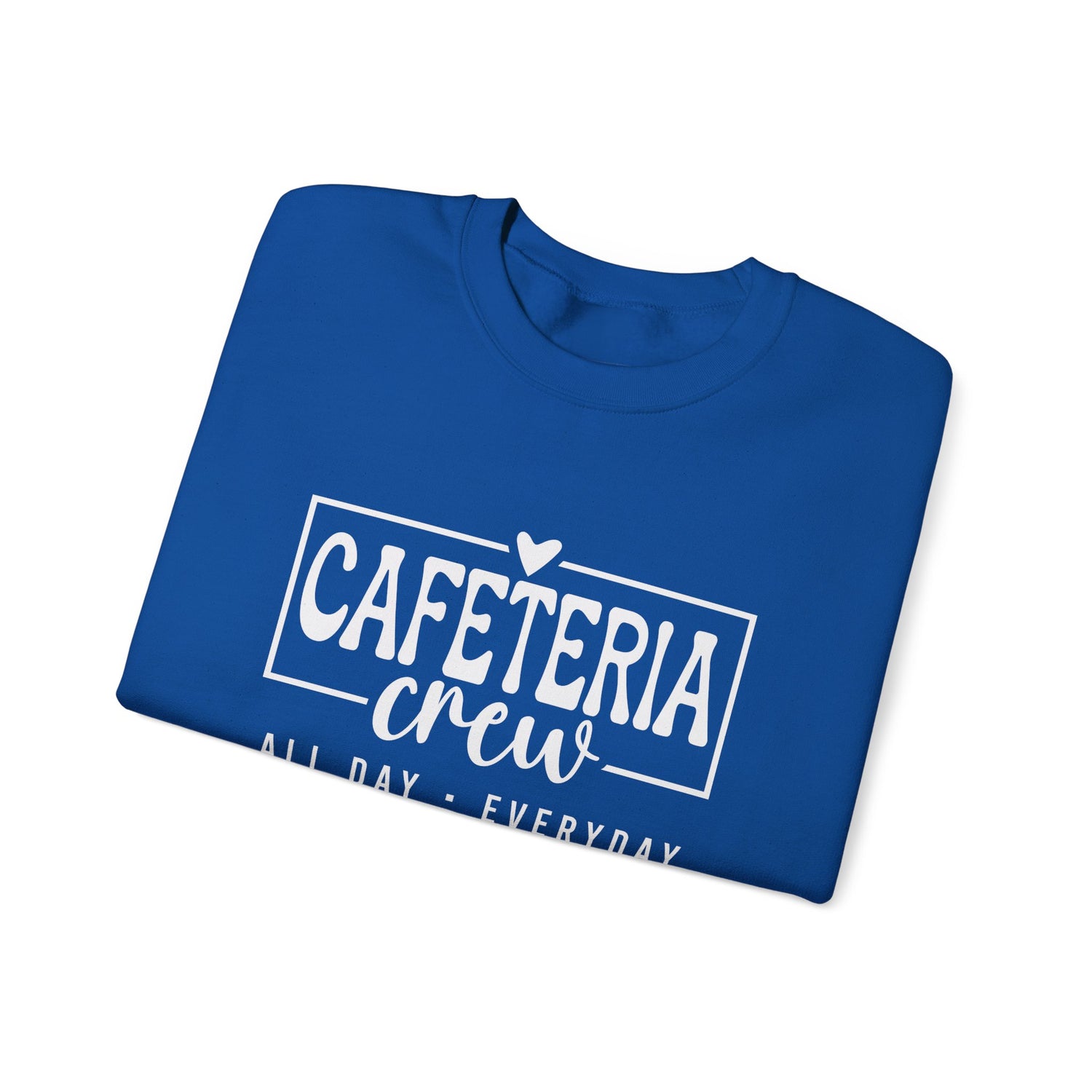 Cafeteria Crew Sweatshirt, Cozy Crewneck, Everyday Style, Gift for Foodies, Casual Wear, School Spirit Apparel