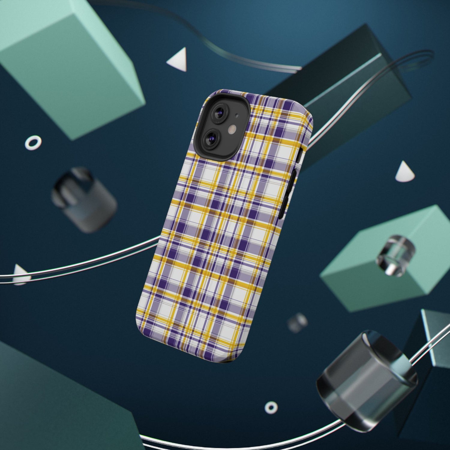 Louisiana Plaid Impact-Resistant Phone Case