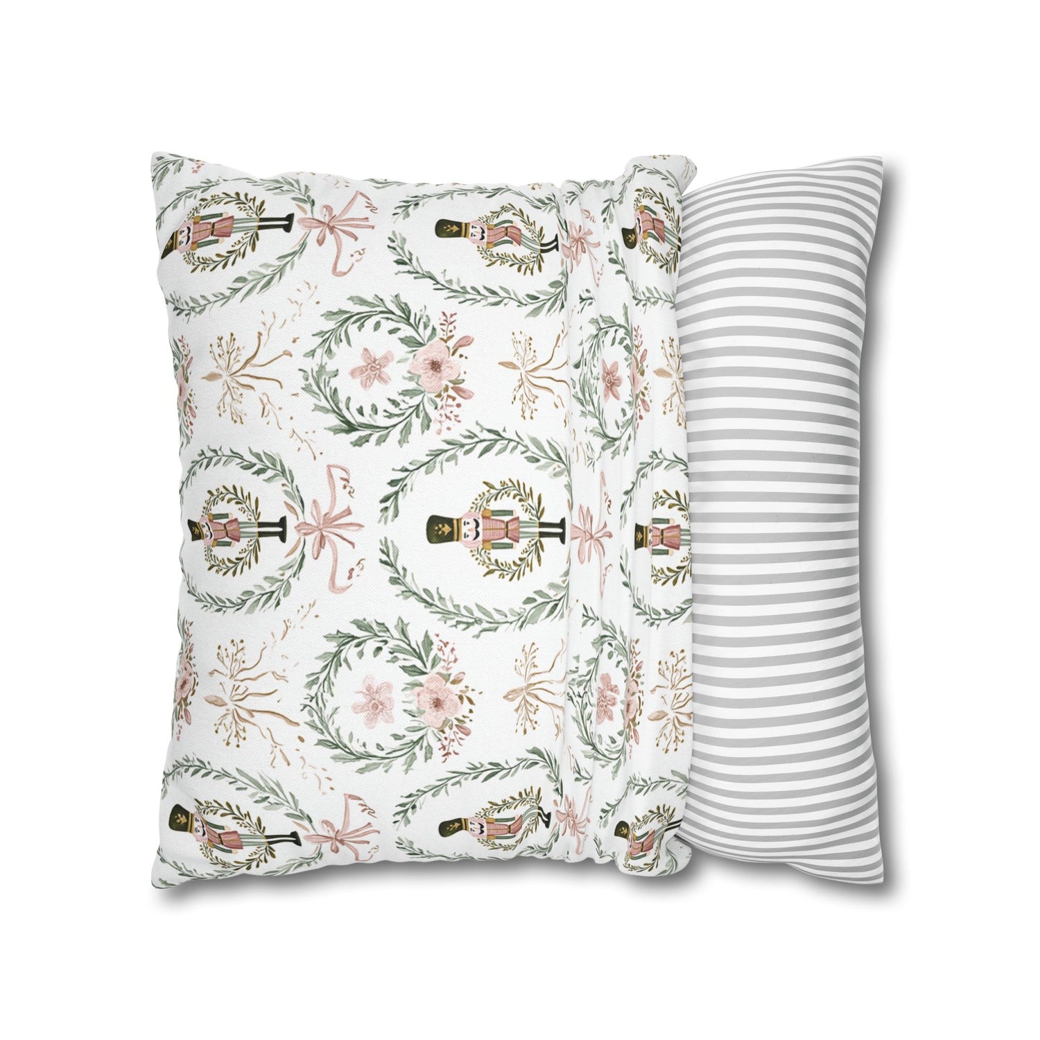 Nutcracker Holiday Throw Pillow Cover