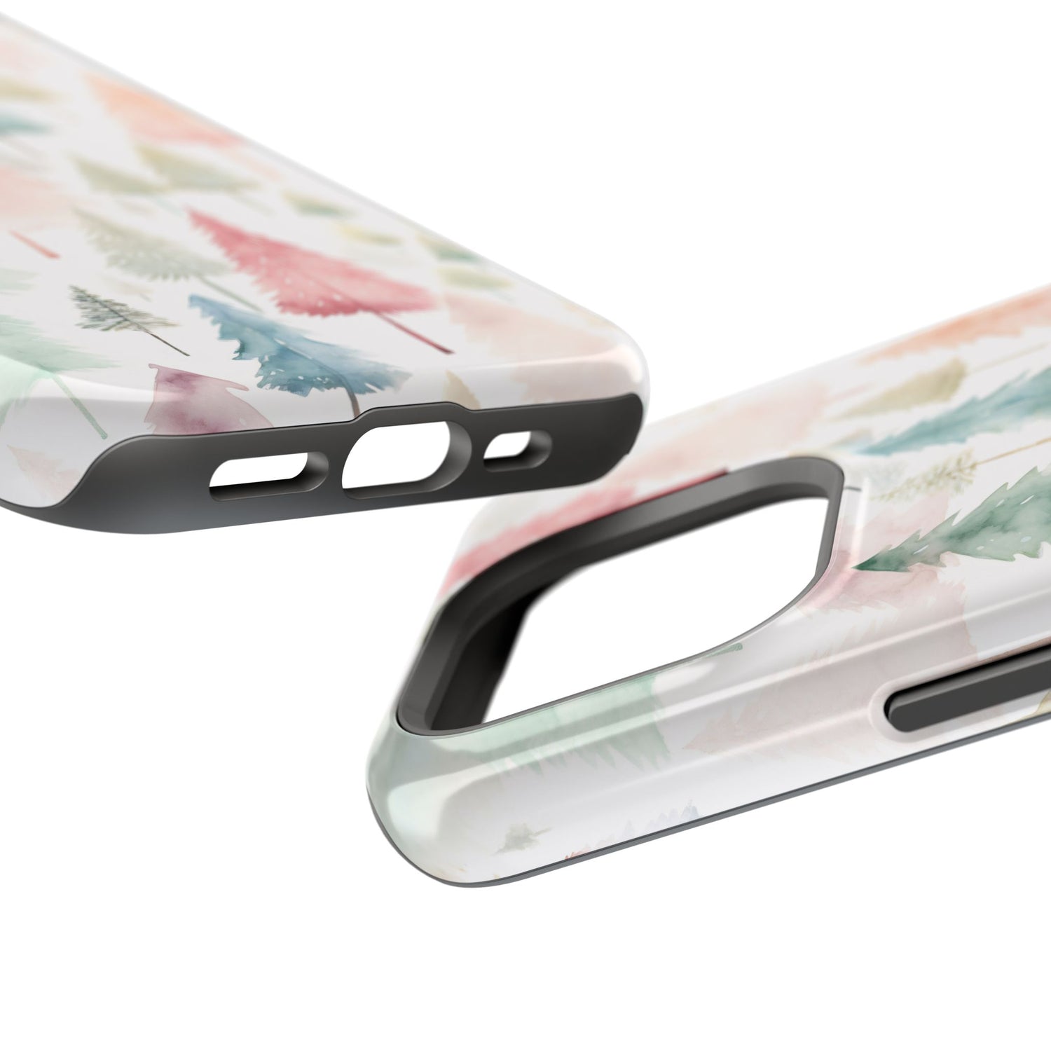 Watercolor Christmas Trees Impact-Resistant Phone Case, iPhone, Samsung