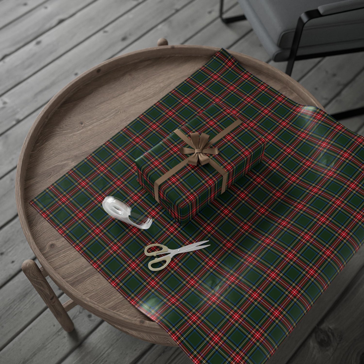 Premium Wrapping Paper- Festive Tartan Plaid