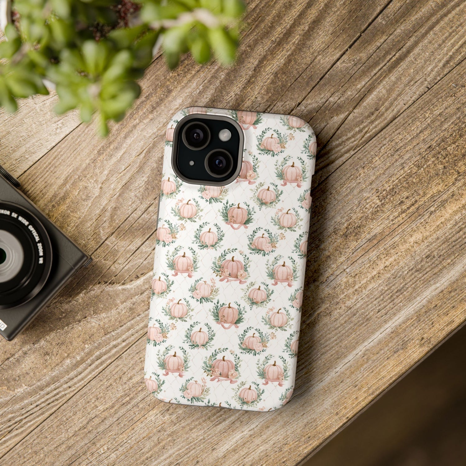Elegant Pumpkin Impact-Resistant Phone Case, iPhone, Samsung