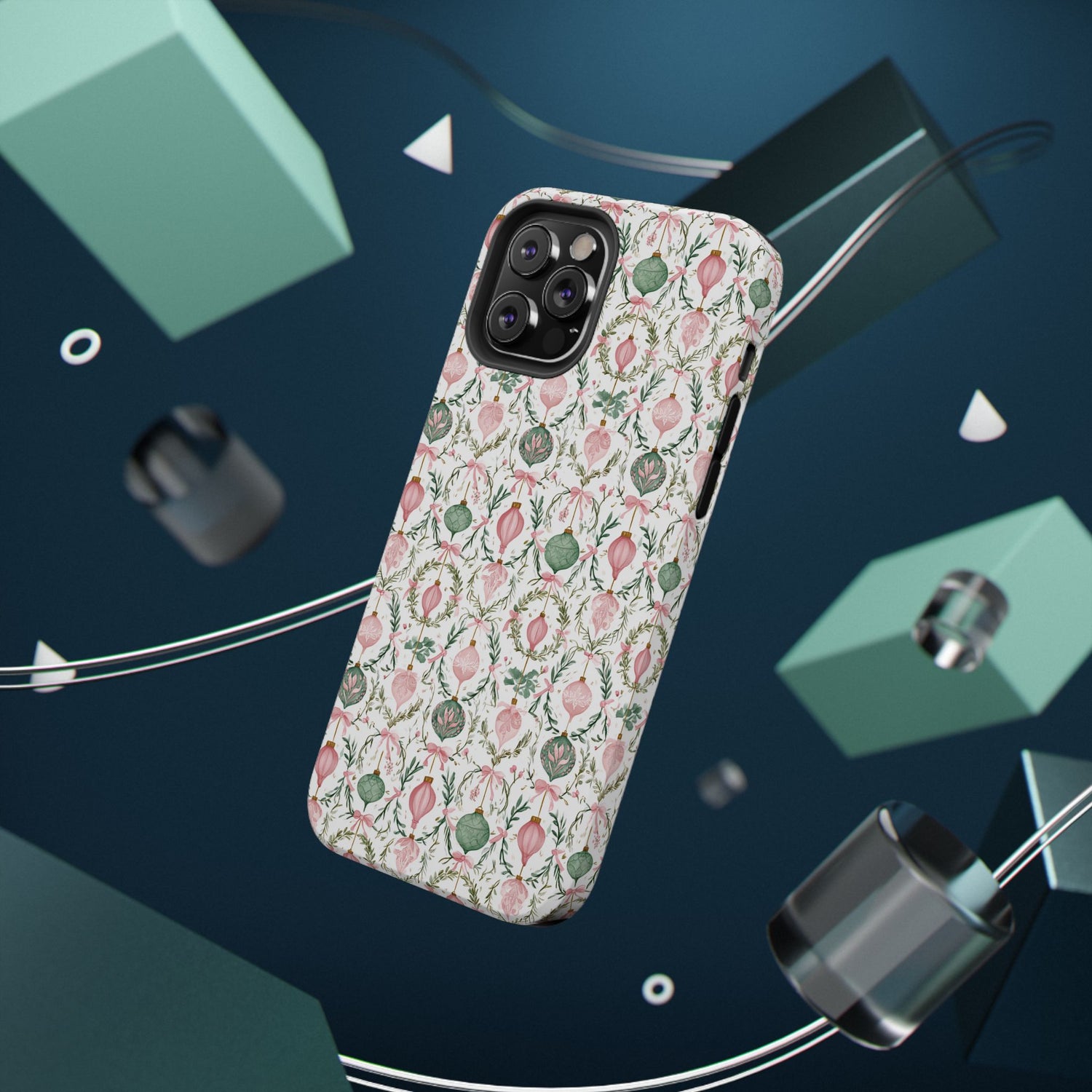 Holiday Ornaments Impact-Resistant Phone Case, iPhone, Samsung