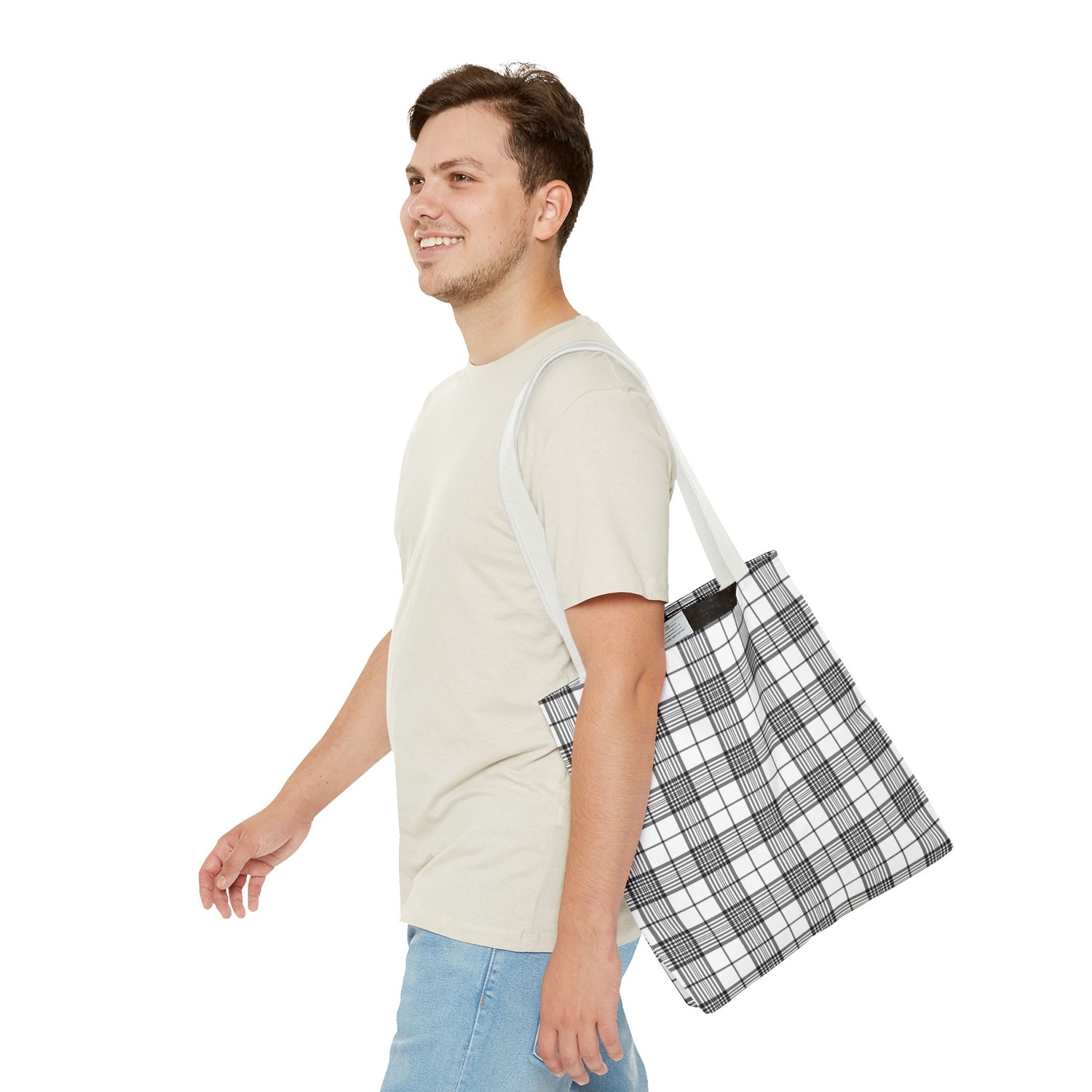 Farmhouse Plaid Tote Bag