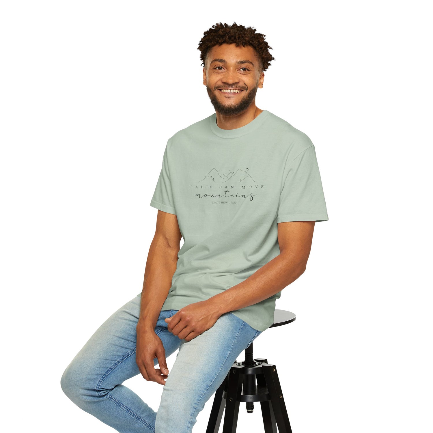 Mountain Faith Unisex T-Shirt, Comfortable Graphic Tee, Inspirational Shirt, Perfect Gift for Nature Lovers, Great for Outdoor Adventures