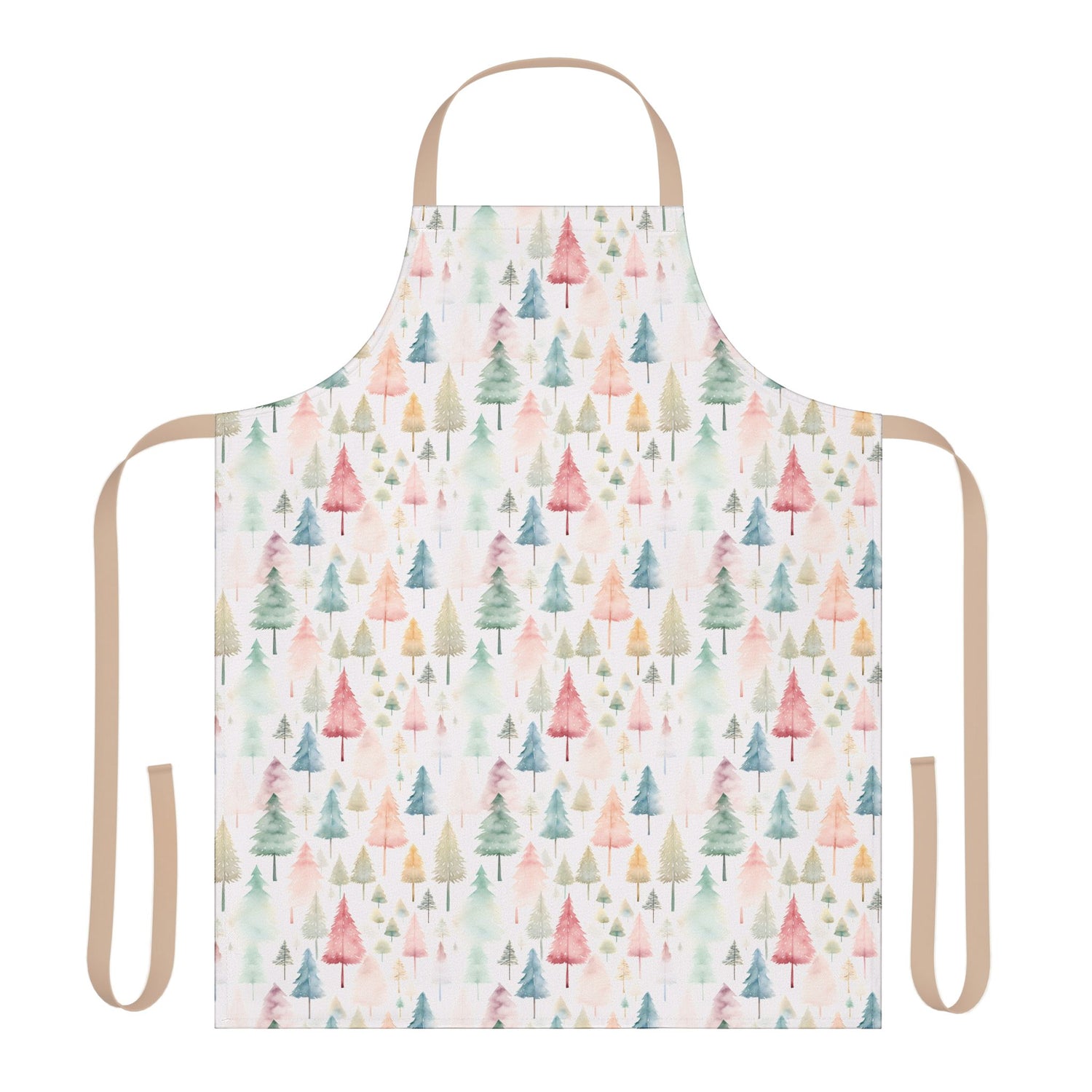 Whimsical Tree Design Apron, Kitchen Gift, Holiday Decor, Cooking Essentials, Art Apron, Baking Gift