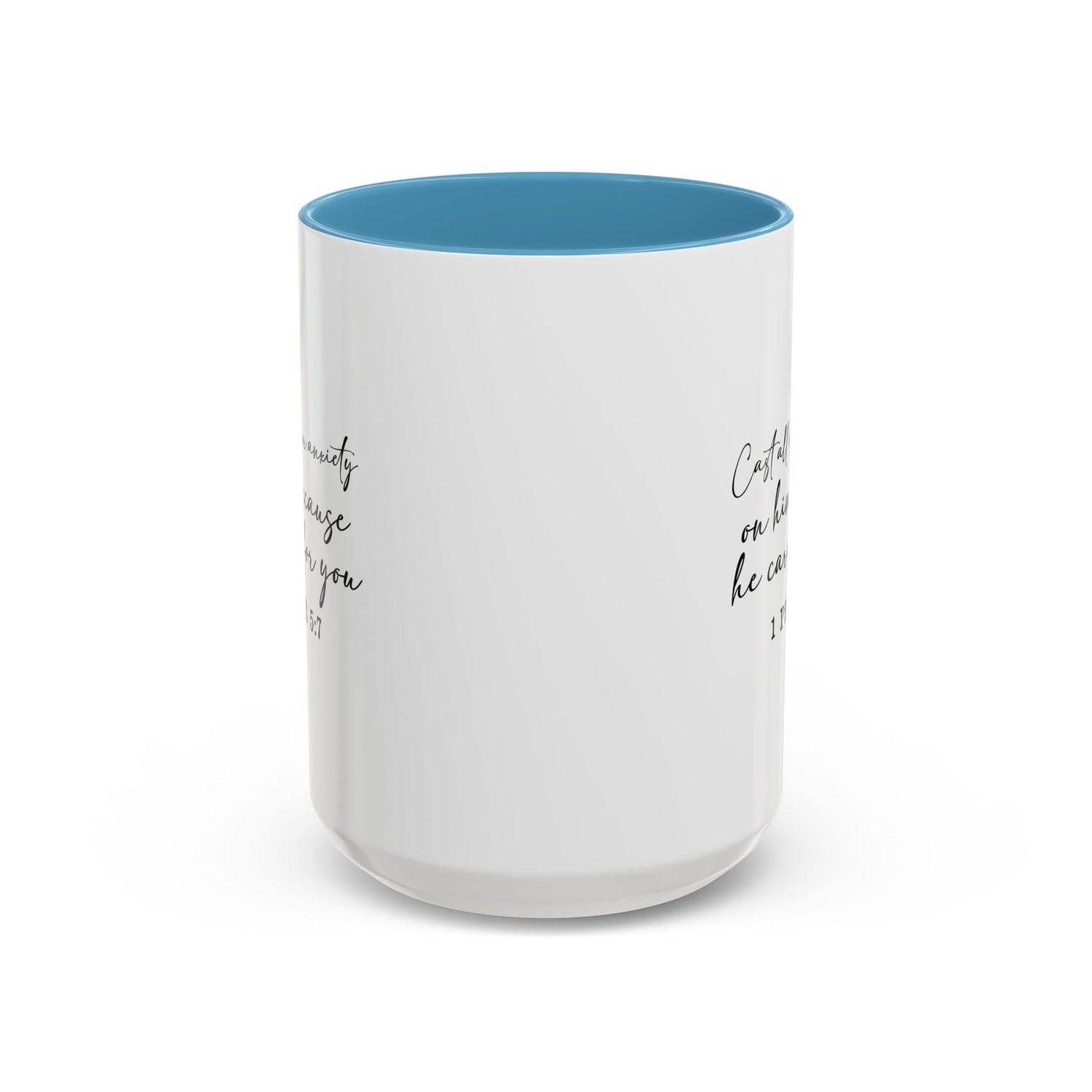 Coffee Mug: Scripture 1 Peter 5:7