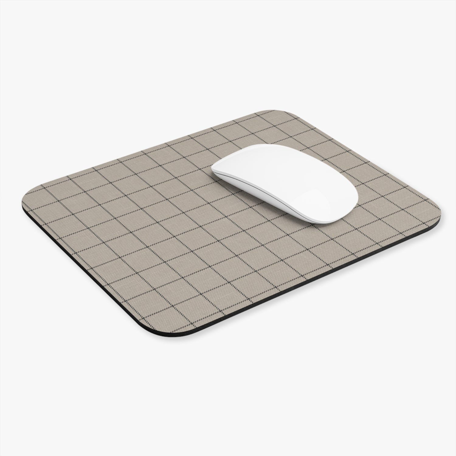 Stylish Grid Mouse Pad, Desk Accessory, Office Decor, Gift for Students, Minimalist Home Office