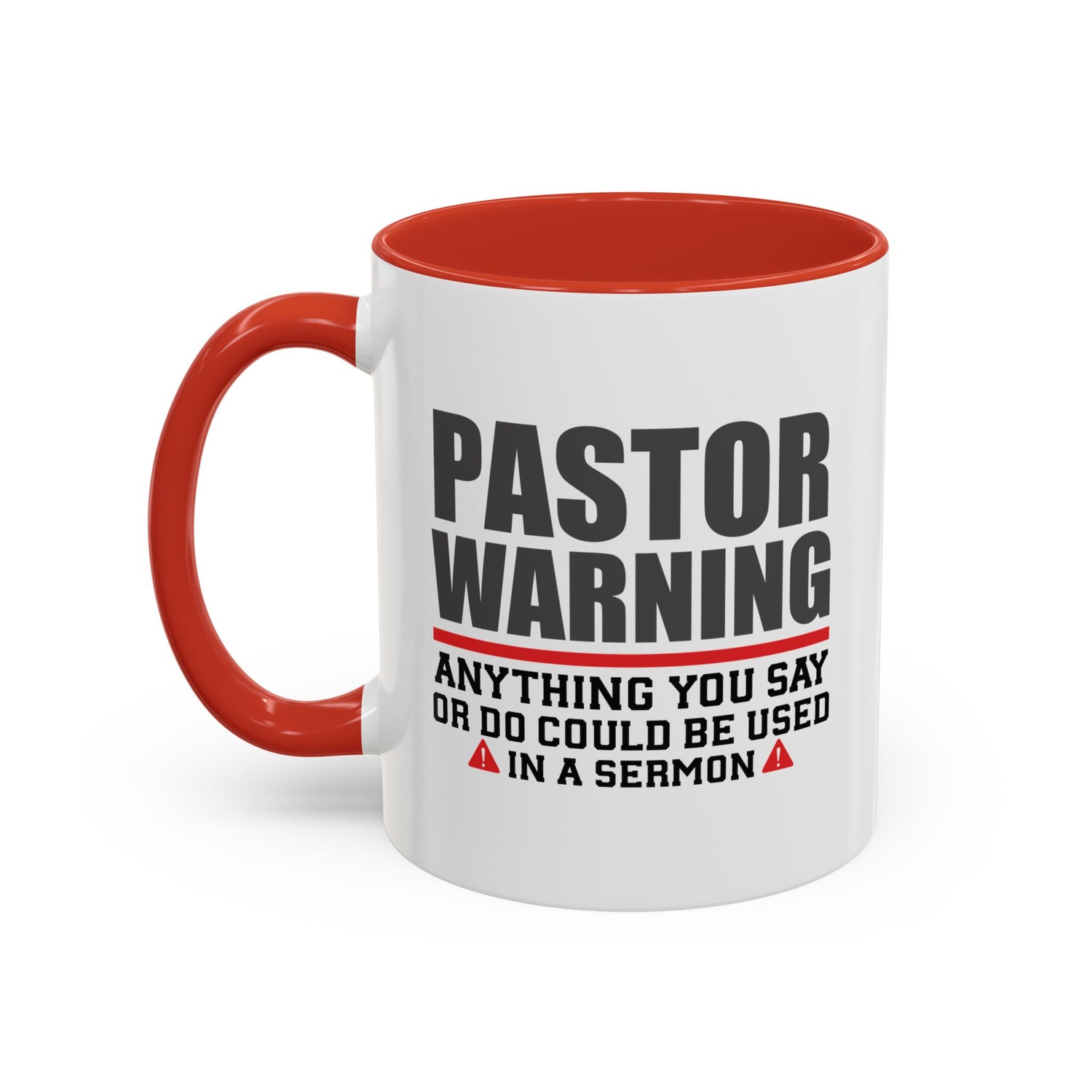 Funny Pastor Warning Coffee Mug, Christian Gift for Pastors, Humorous Church Coffee Cup, Sermon Inspiration Mug, For Ministry Lovers